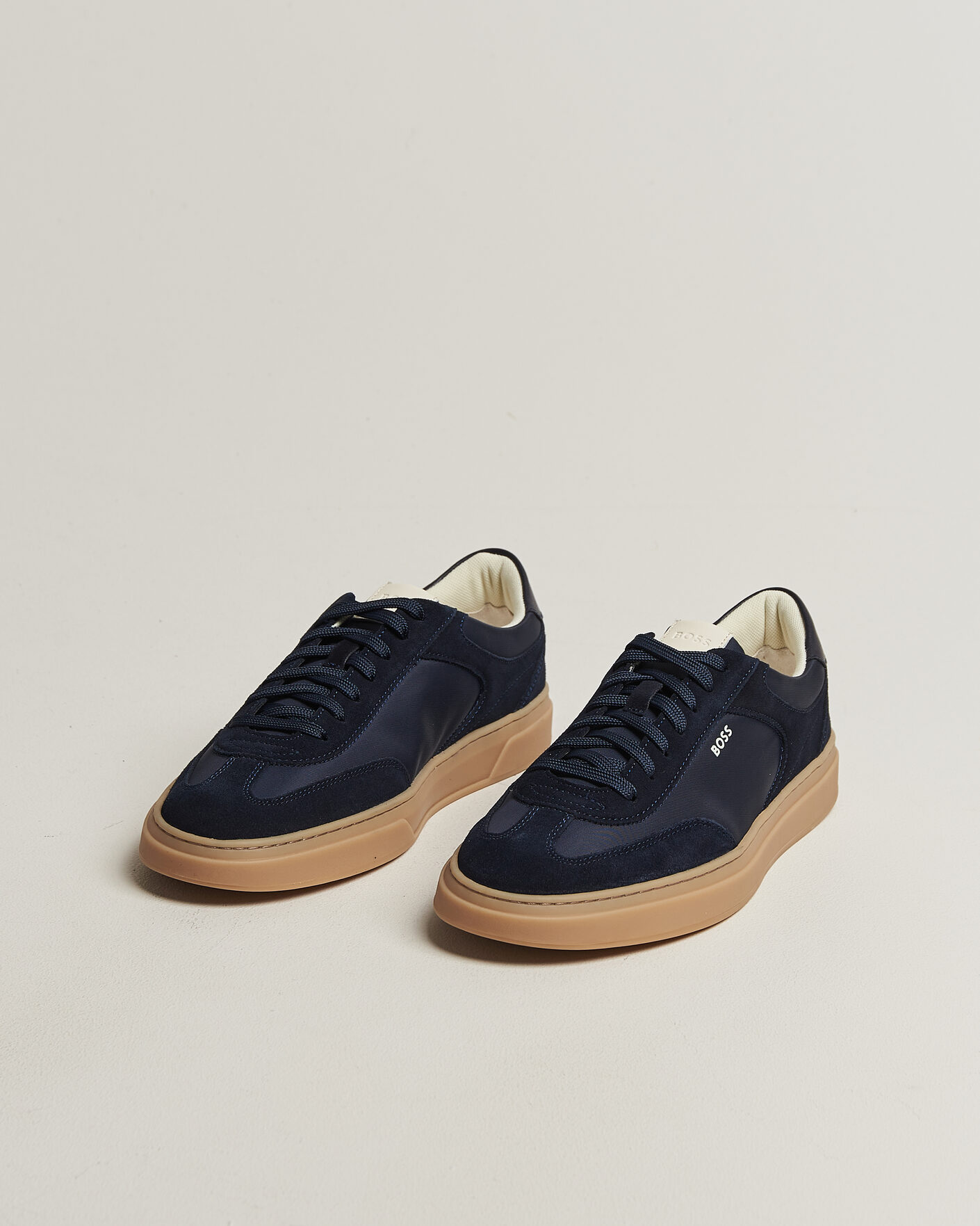 Herren | Sneaker | BOSS BLACK | Kieran Suede/Nylon Sneaker Dark Blue