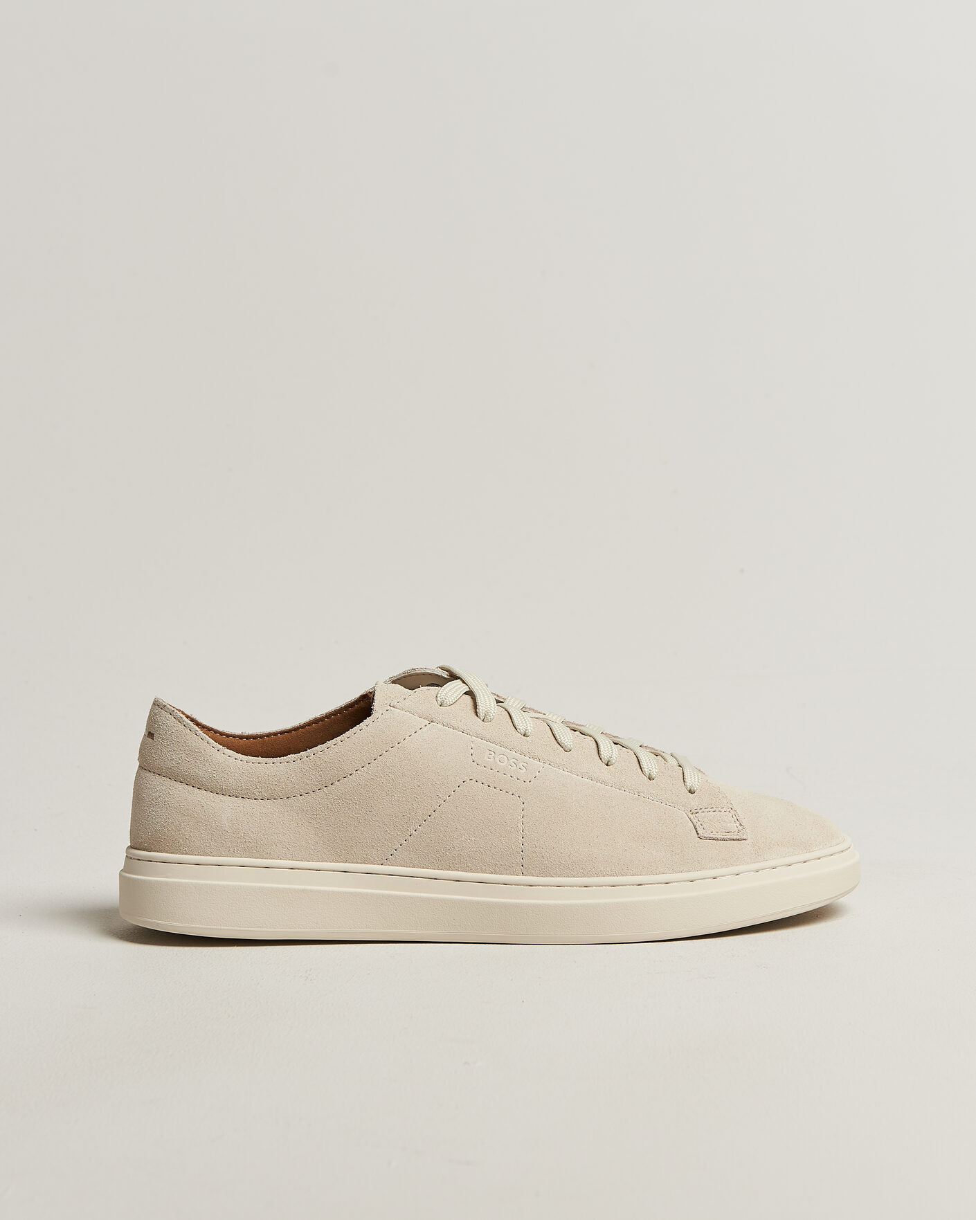 Herren | Sneaker | BOSS BLACK | Kieran Suede Sneaker Open White