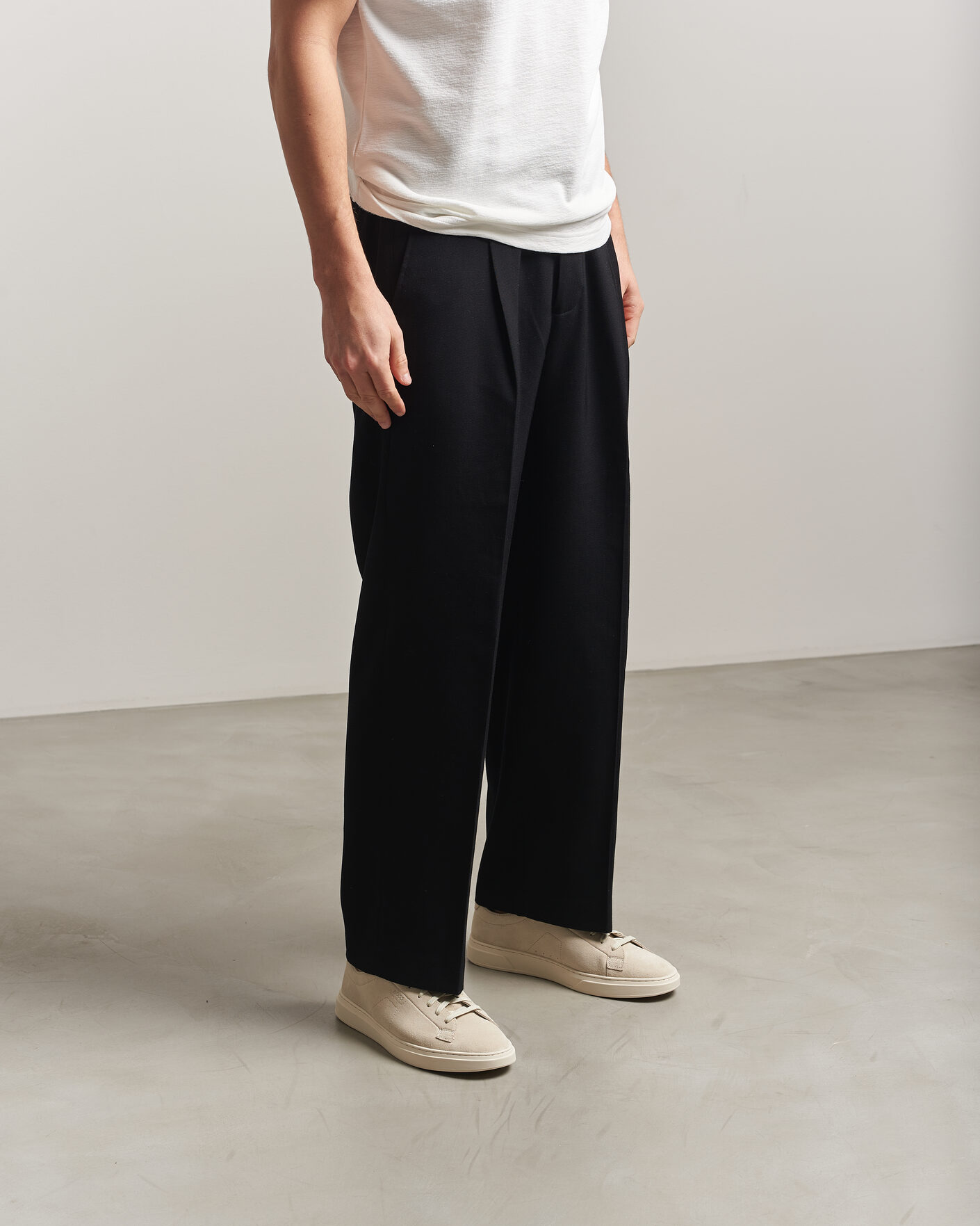 Herren | Sneaker | BOSS BLACK | Kieran Suede Sneaker Open White