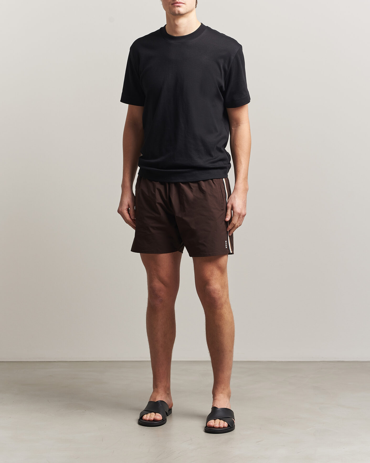 Herren | Badehosen | BOSS BLACK | Iconic Swimshorts Dark Brown