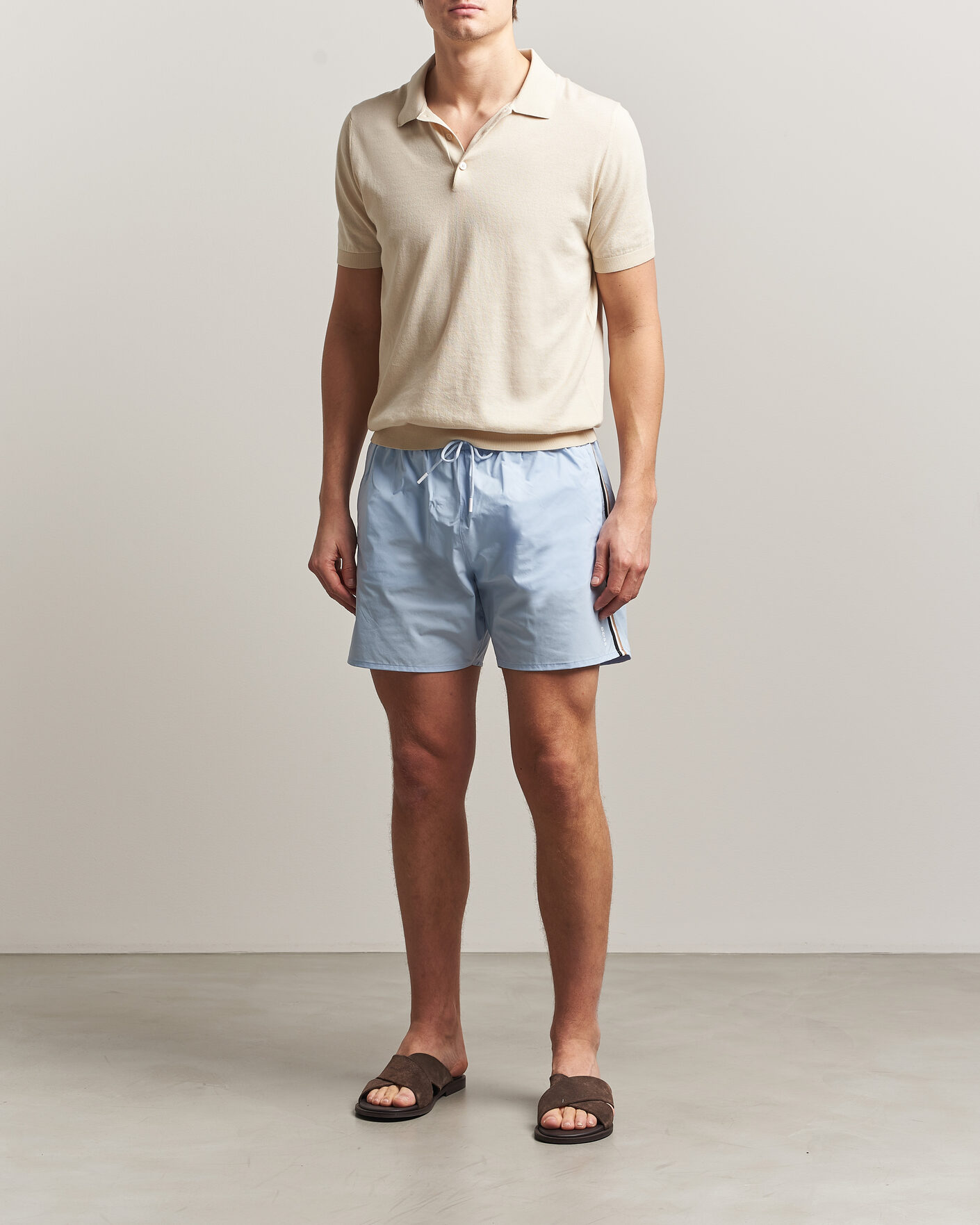 Herren | Badehosen | BOSS BLACK | Iconic Swimshorts Light Blue