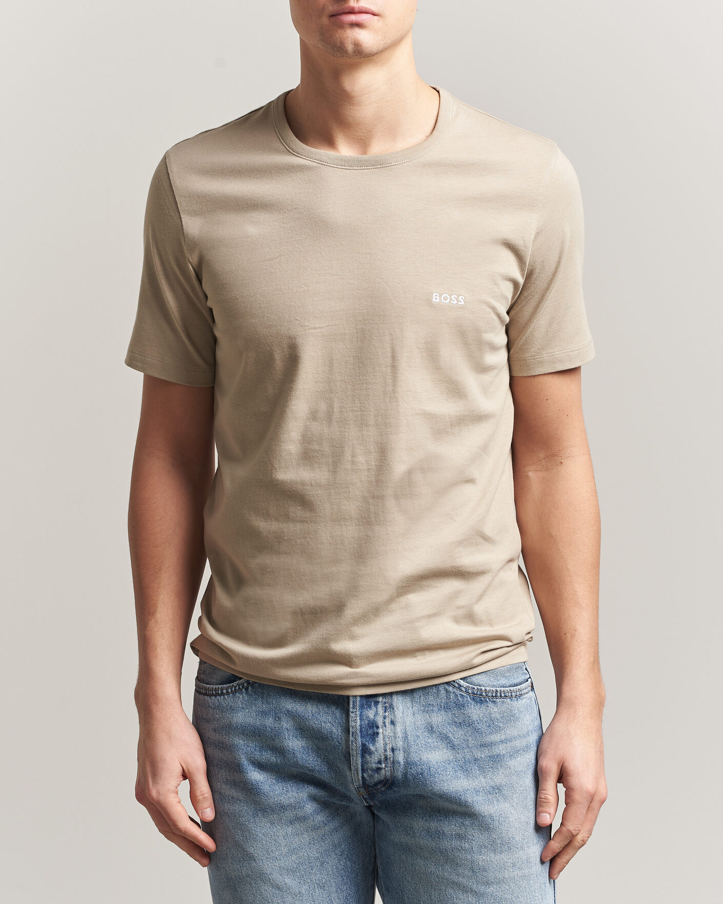 Herren | T-Shirts | BOSS BLACK | 3-Pack Crew Neck T-Shirt White/Blue/Beige