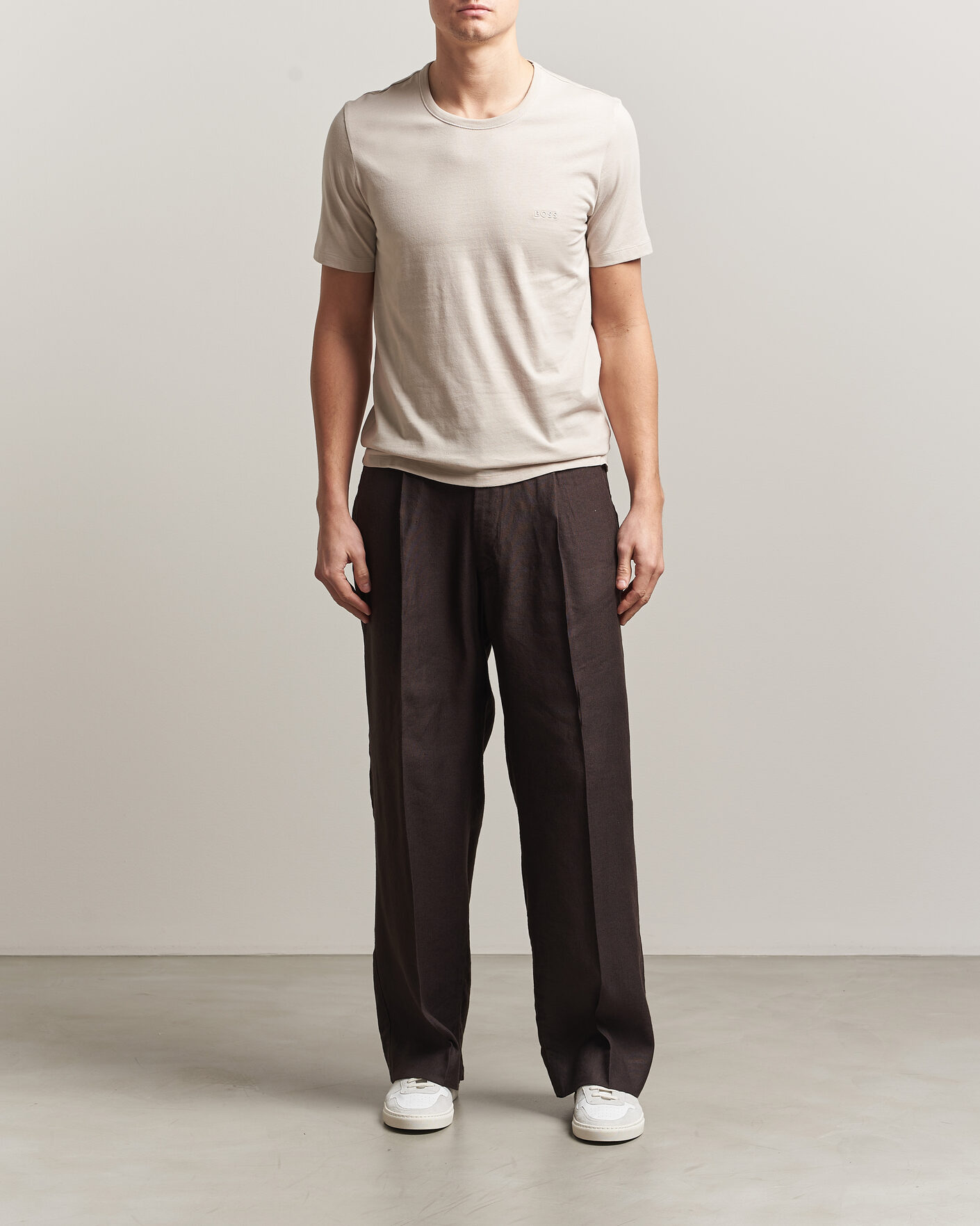 Herren | T-Shirts | BOSS BLACK | 3-Pack Crew Neck T-Shirt Grey/Beige/Black