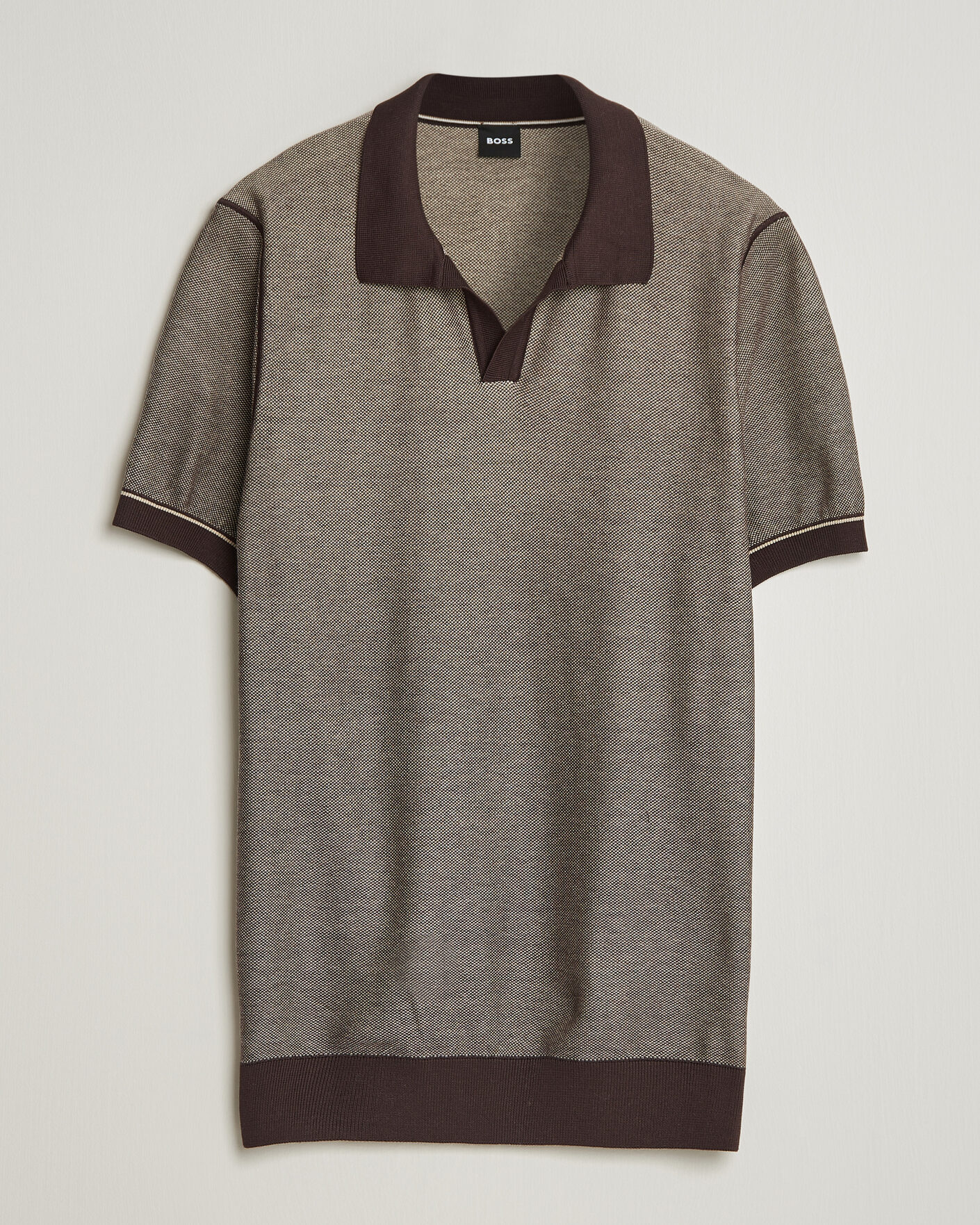 Herren | Poloshirts | BOSS BLACK | Narciso Knitted Polo Dark Brown