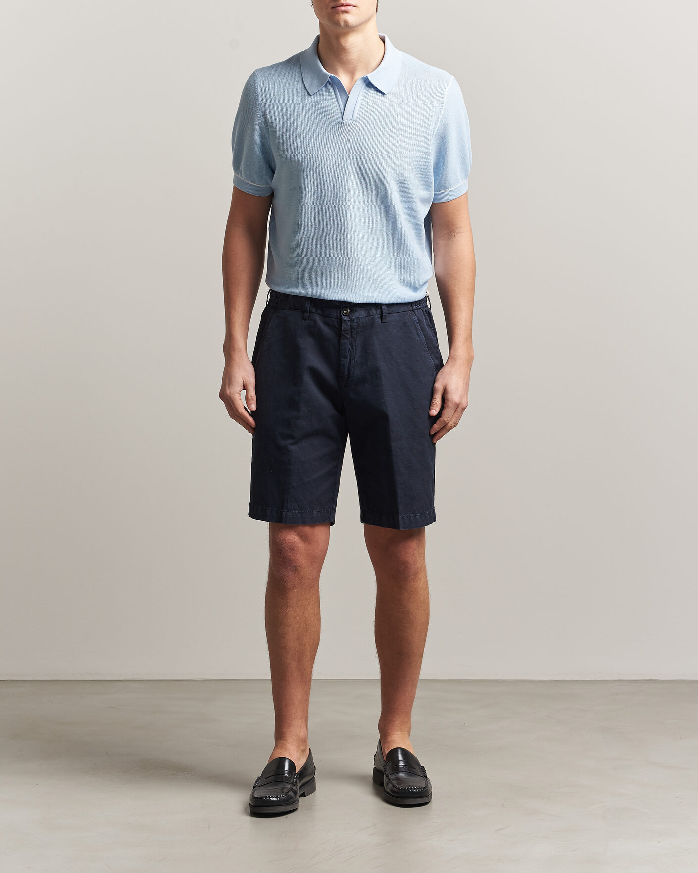 Herren | Poloshirts | BOSS BLACK | Narciso Knitted Polo Light Blue
