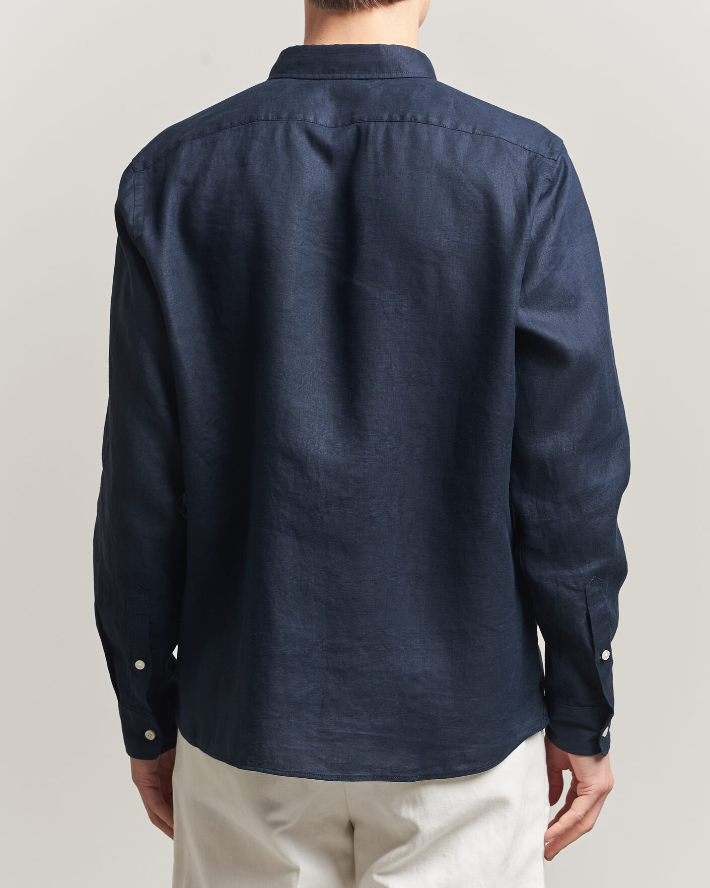 Herren | Hemden | BOSS BLACK | Liam Linen Shirt Dark Blue