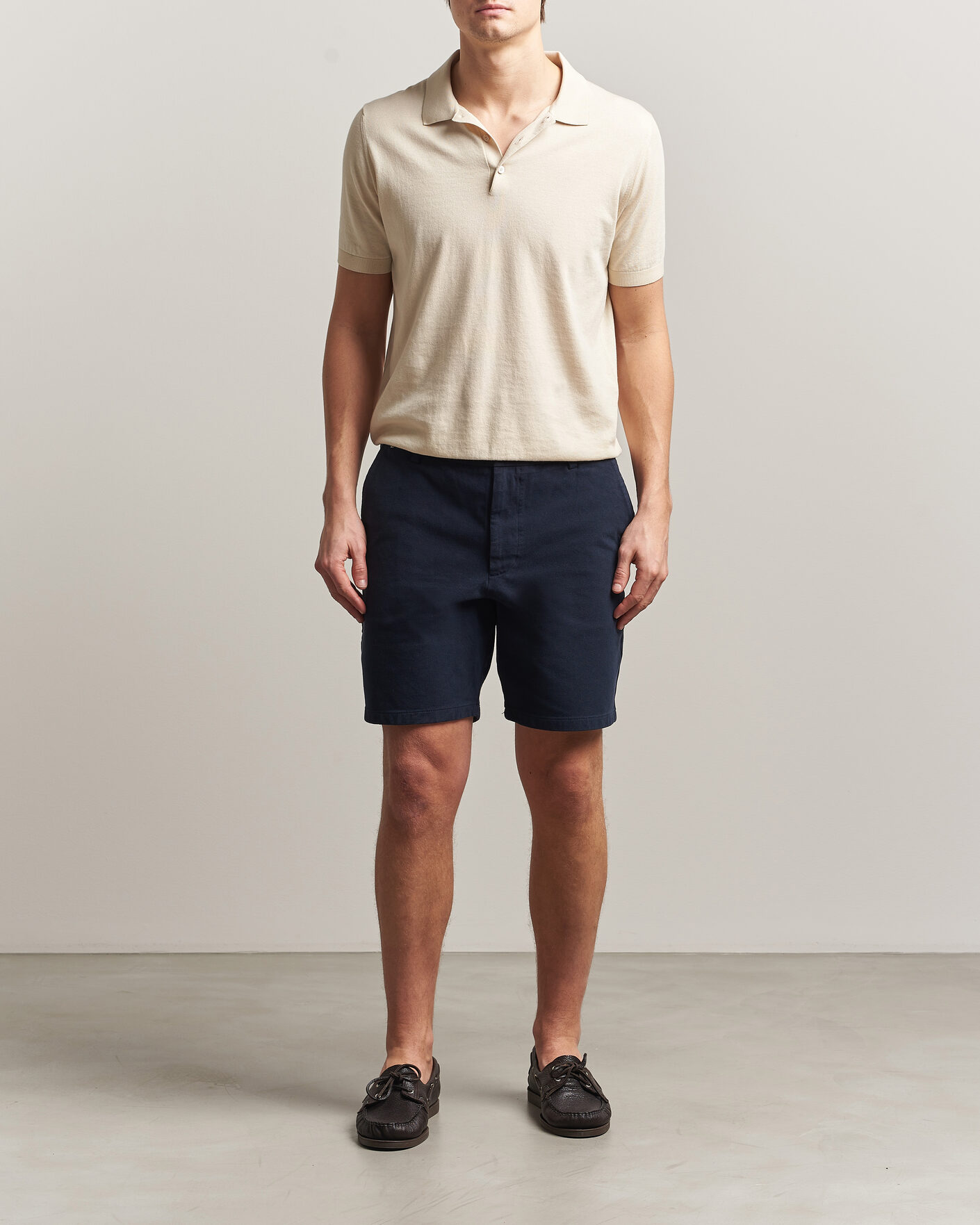 Herren | Shorts | BOSS BLACK | Kane Cotton Chino Shorts Dark Blue