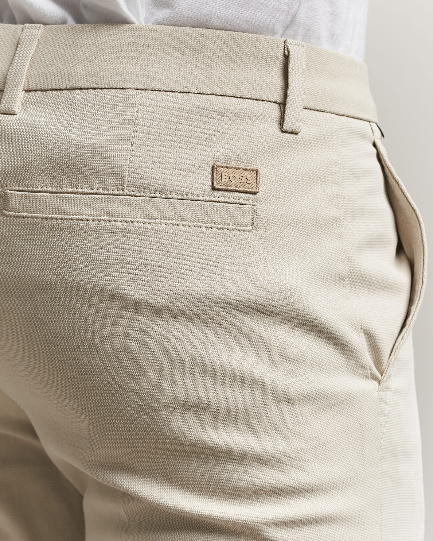 Herren | Hosen | BOSS BLACK | Kaiton Structured Chinos Open Beige