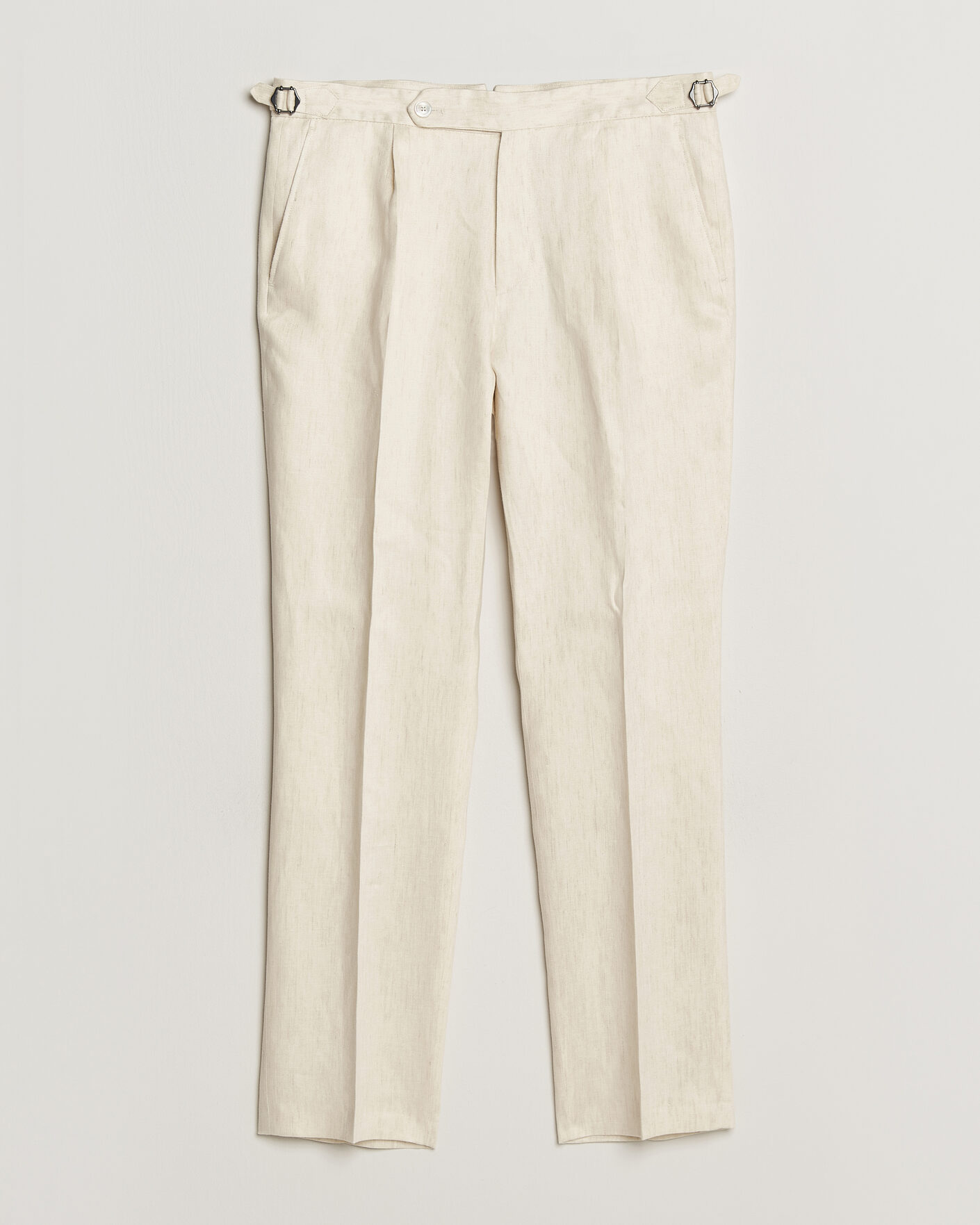 Herren | Hosen | BOSS BLACK | Perino Linen Suit Trousers Open Beige