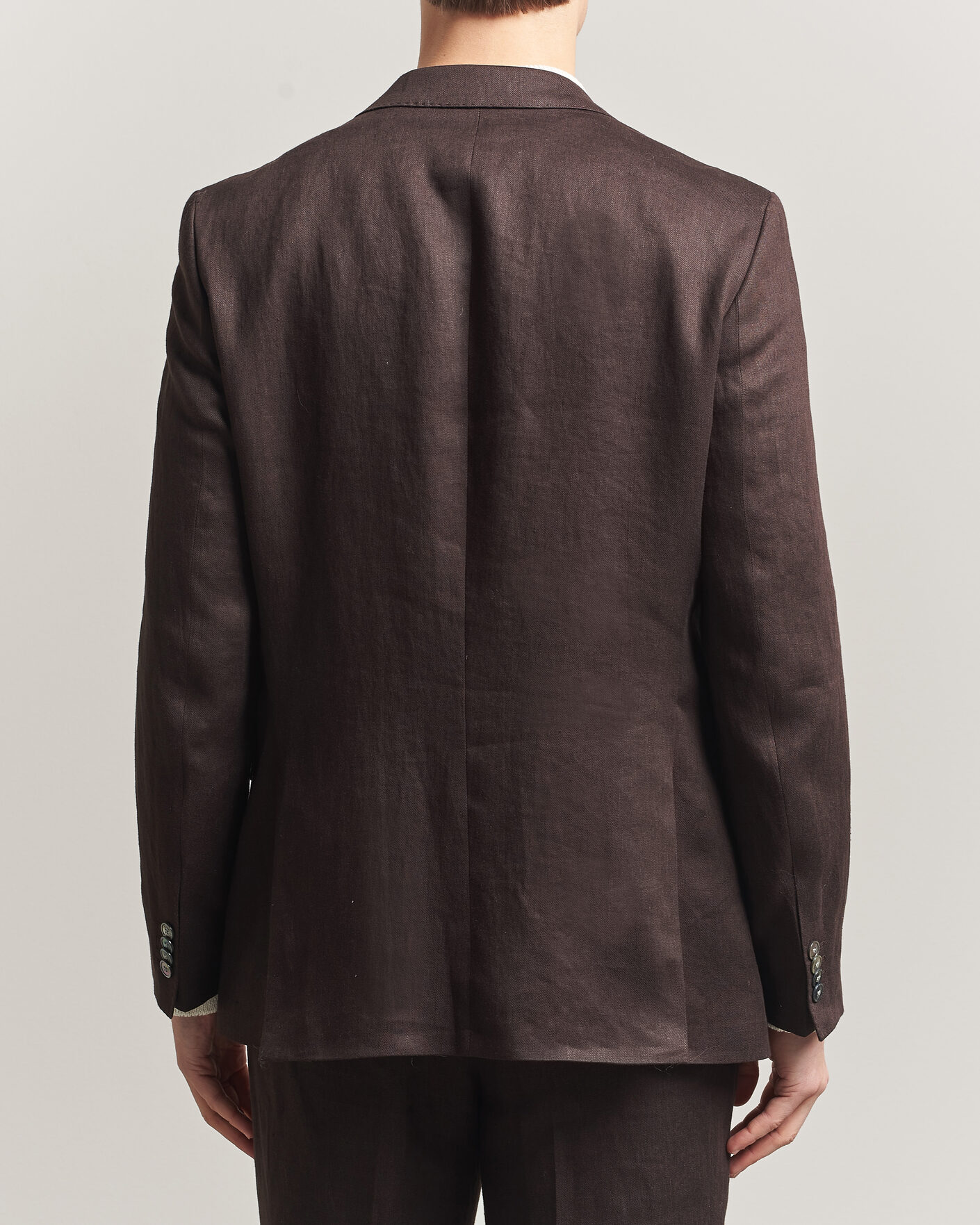 Herren | Sakkos | BOSS BLACK | Hutson Linen Suit Blazer Dark Brown