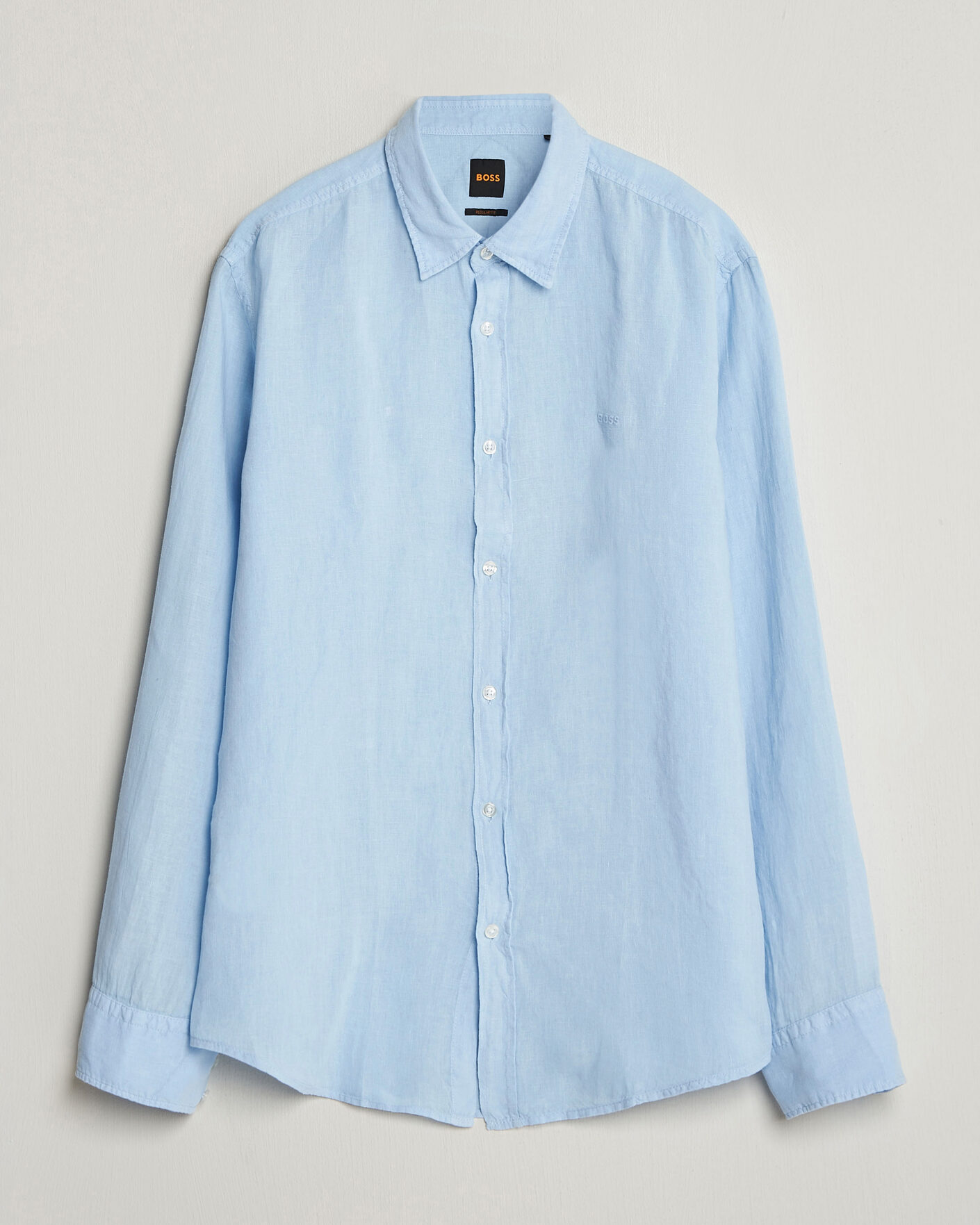 Herren | Hemden | BOSS ORANGE | Relegant Linen Shirt Light Blue