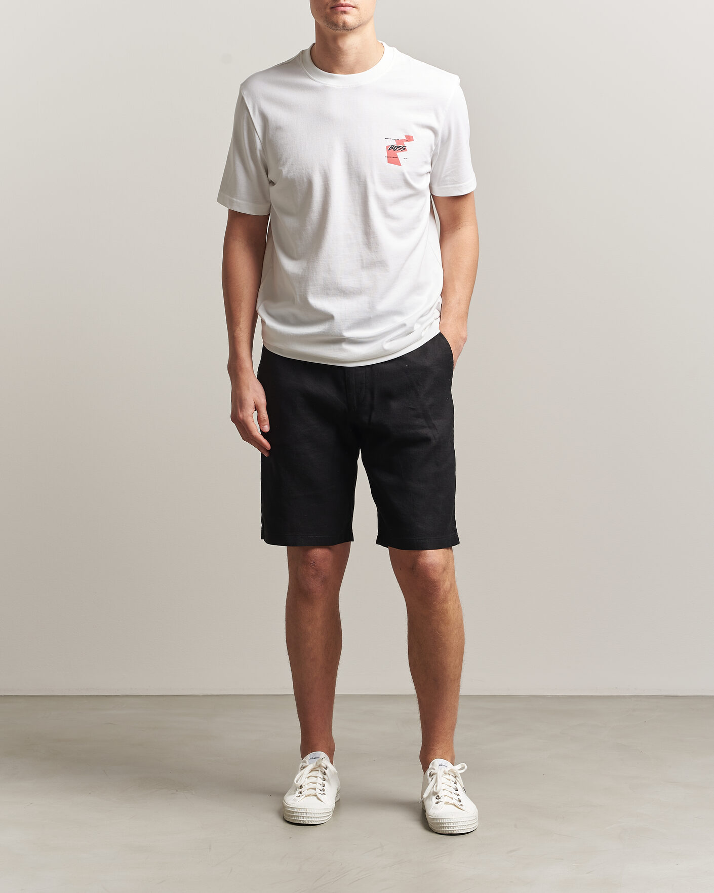 Herren | T-Shirts | BOSS ORANGE | Movement Printed Crew Neck T-Shirt Natural