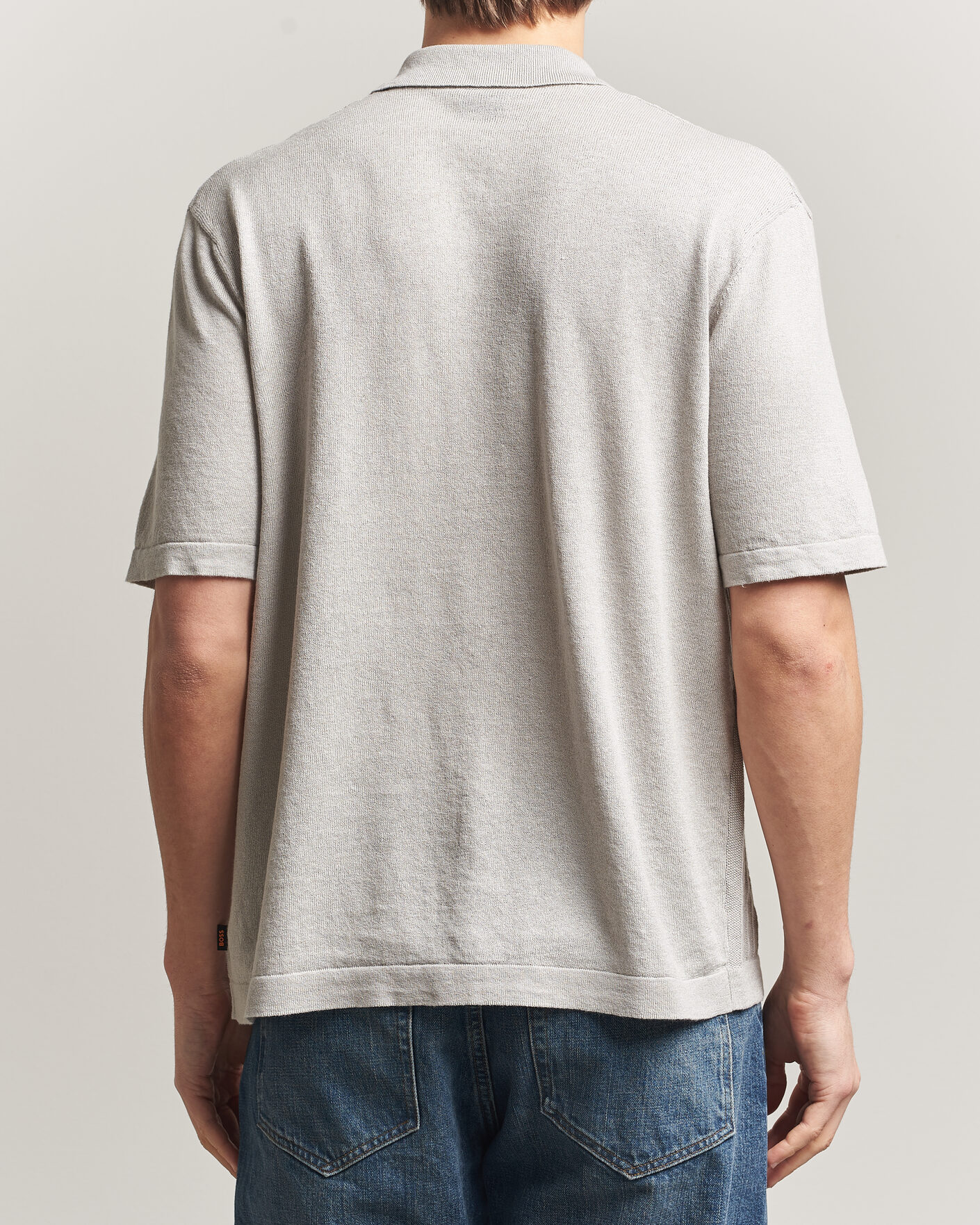 Herren | Hemden | BOSS ORANGE | Amicino Linen/Cotton Knitted Shirt Beige