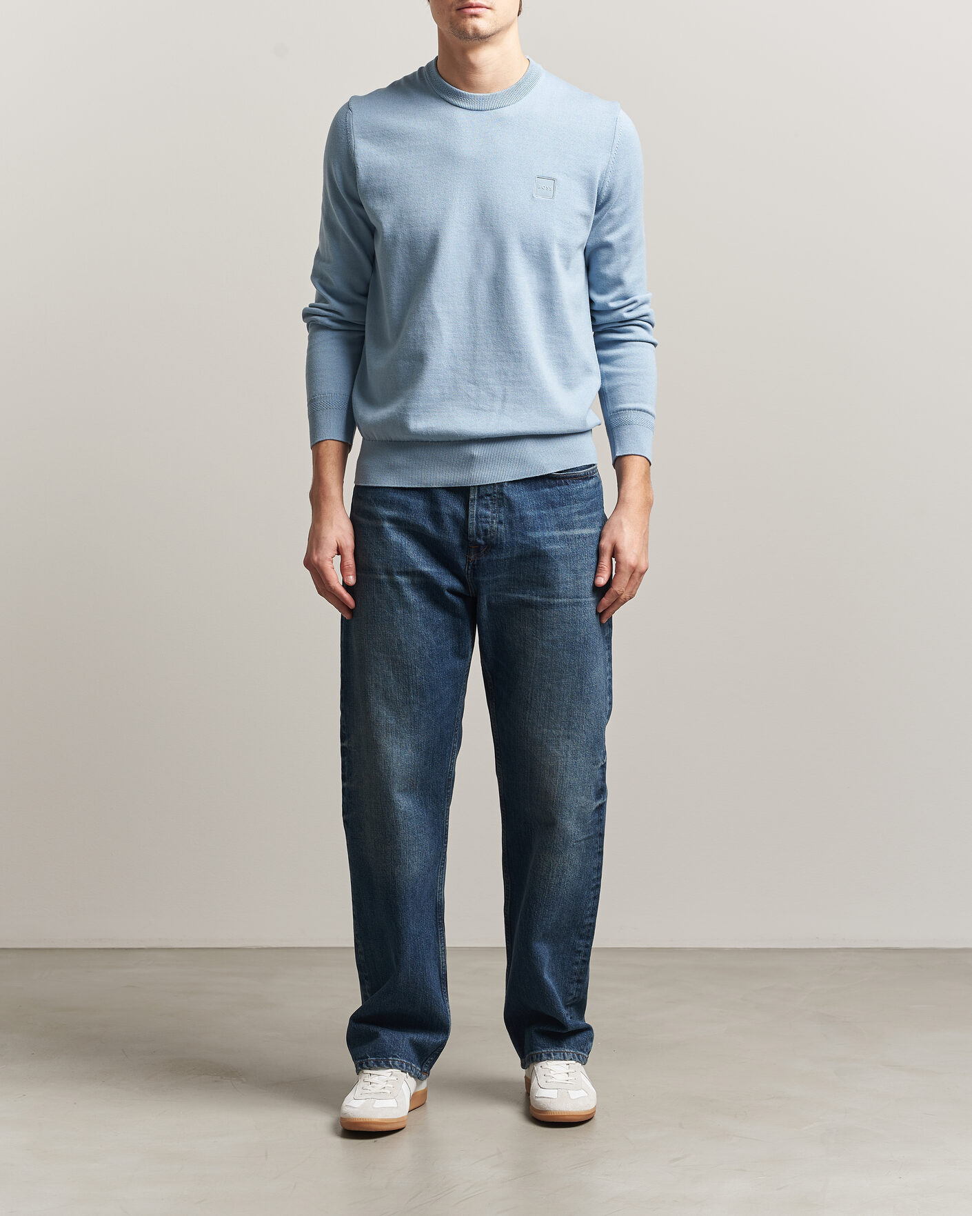 Herren | Pullover | BOSS ORANGE | Kanovano Knitted Sweater Light Blue