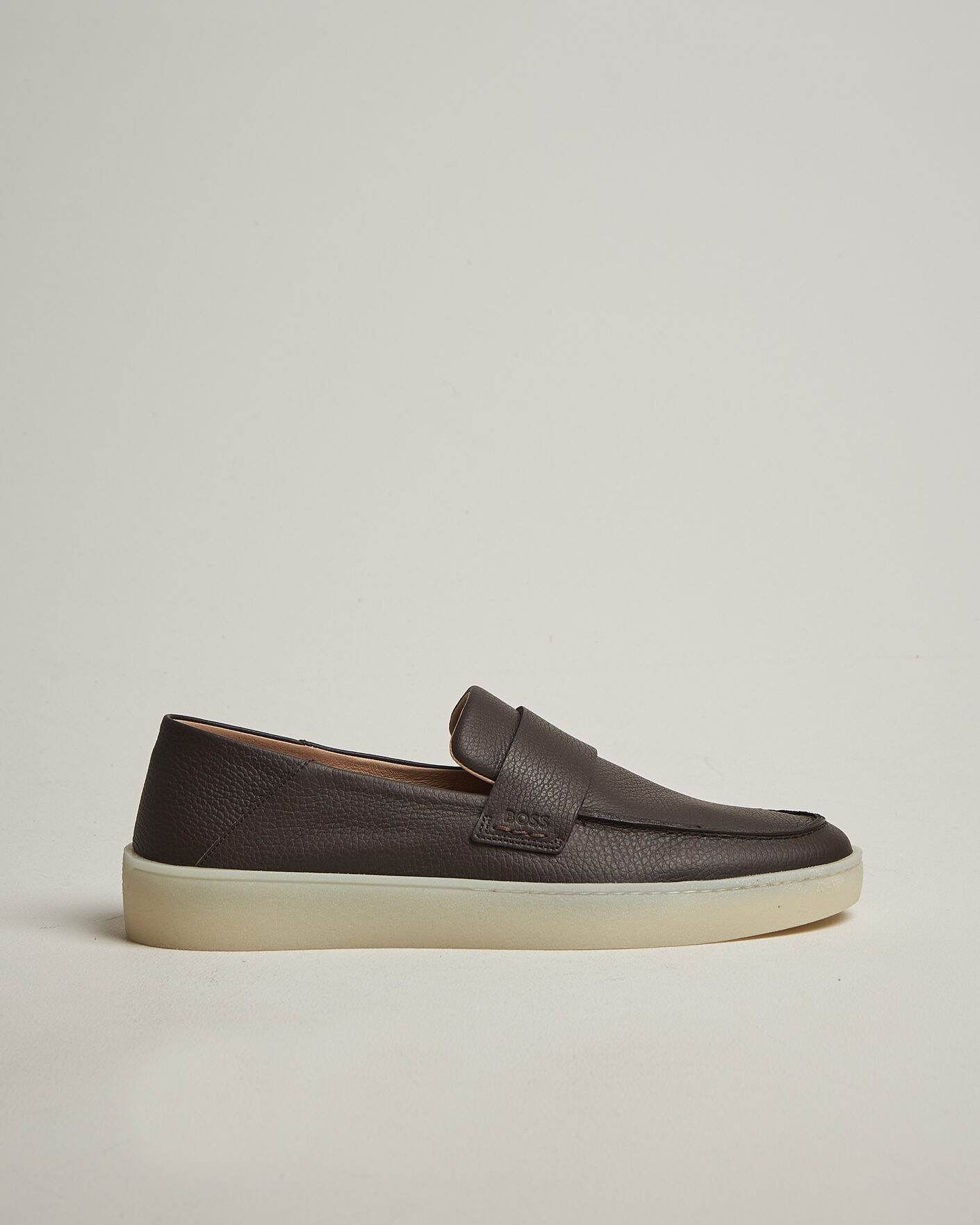Herren | Loafer | BOSS BLACK | Randal Leather Loafer Dark Brown