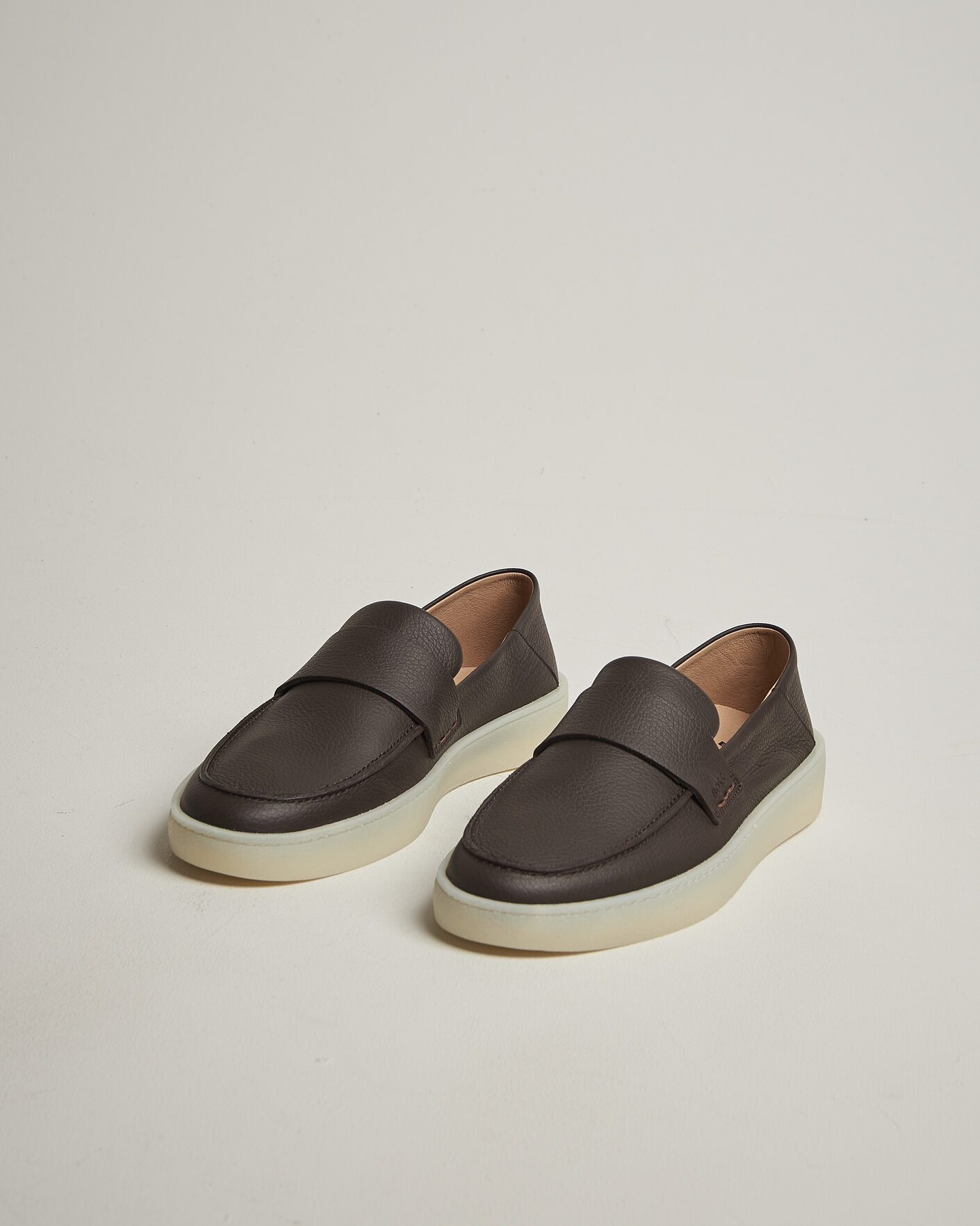 Herren | Loafer | BOSS BLACK | Randal Leather Loafer Dark Brown