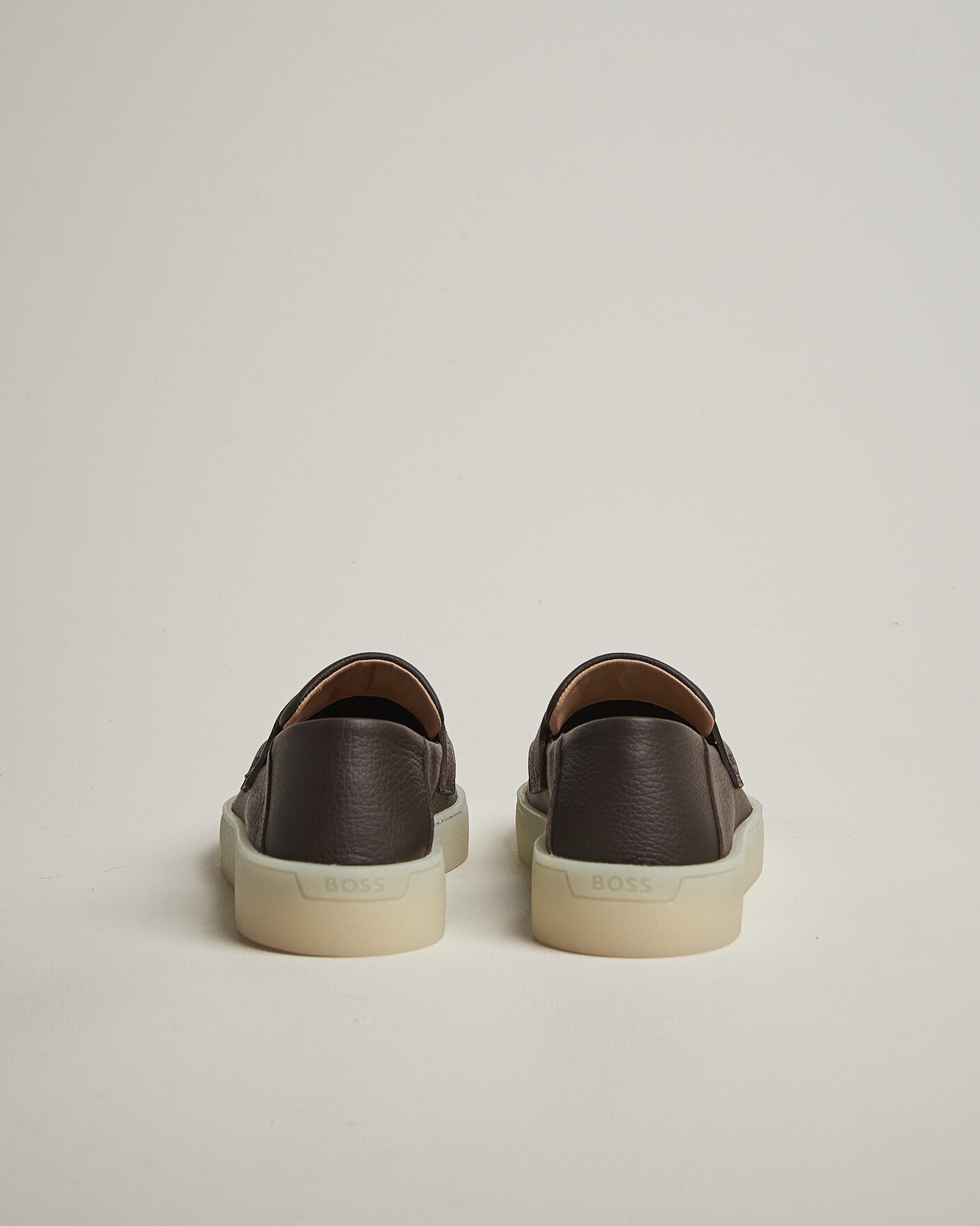 Herren | Loafer | BOSS BLACK | Randal Leather Loafer Dark Brown
