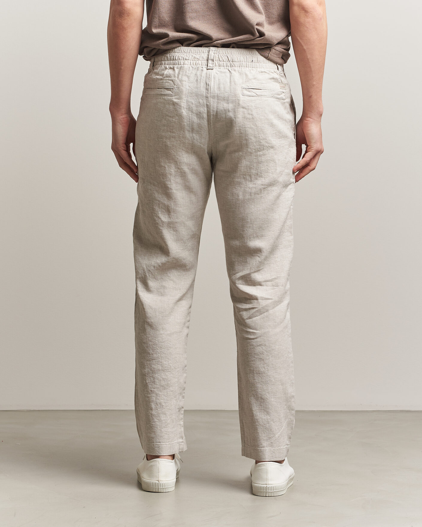 Herren | Hosen | BOSS ORANGE | Sanderson Linen Pants Open Grey