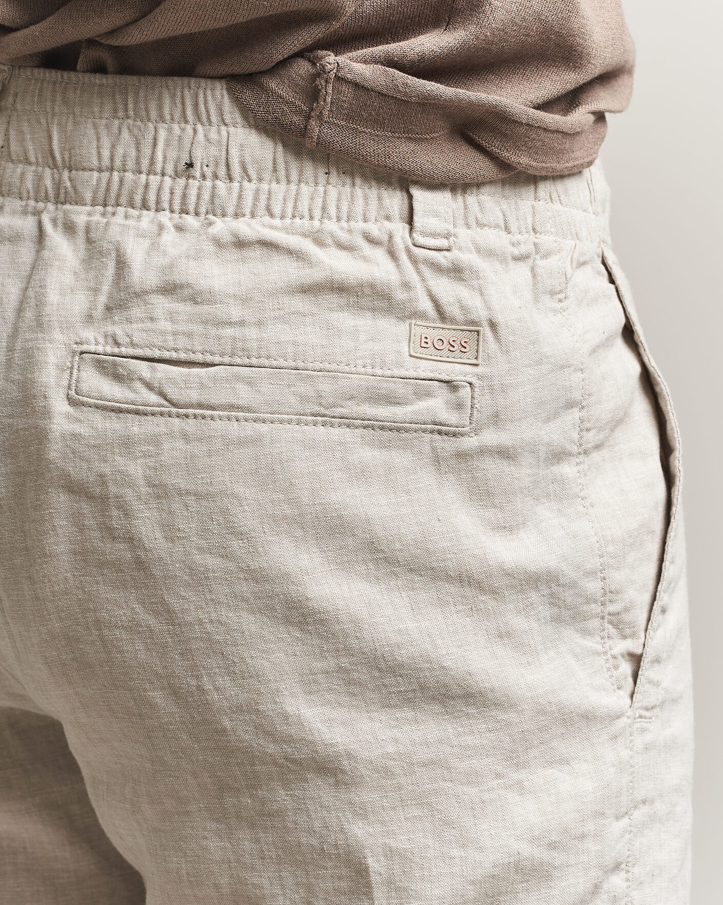 Herren | Hosen | BOSS ORANGE | Sanderson Linen Pants Open Grey