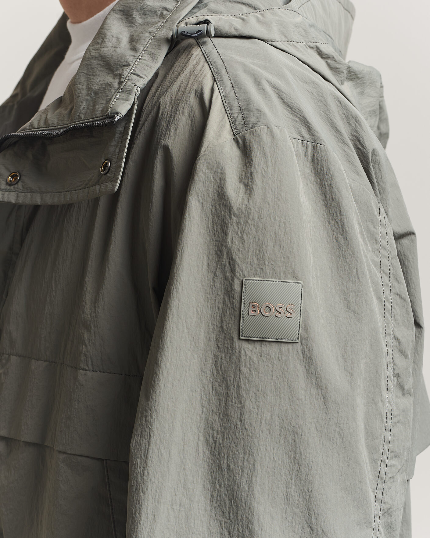 Herren | Jacken | BOSS ORANGE | Oberle Hooded Jacket Green