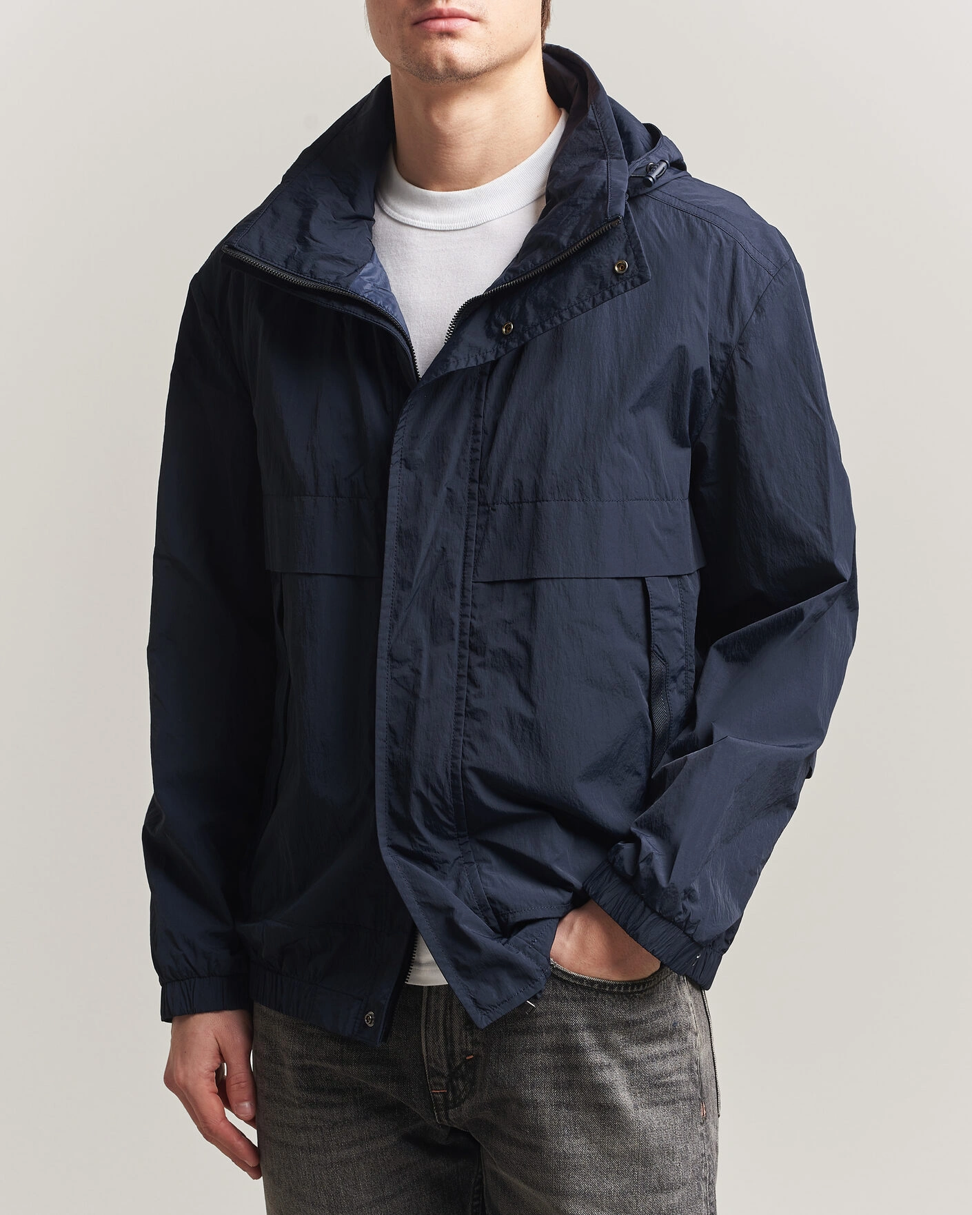 Herren | Jacken | BOSS ORANGE | Oberle Hooded Jacket Dark Blue
