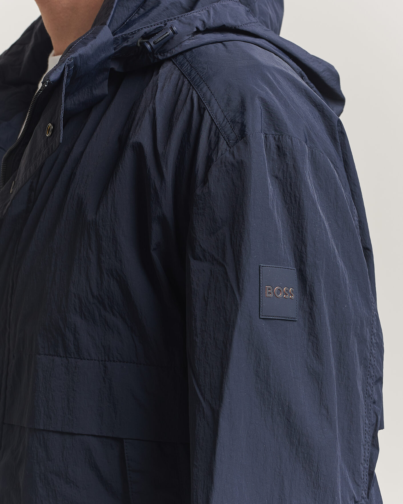 Herren | Jacken | BOSS ORANGE | Oberle Hooded Jacket Dark Blue