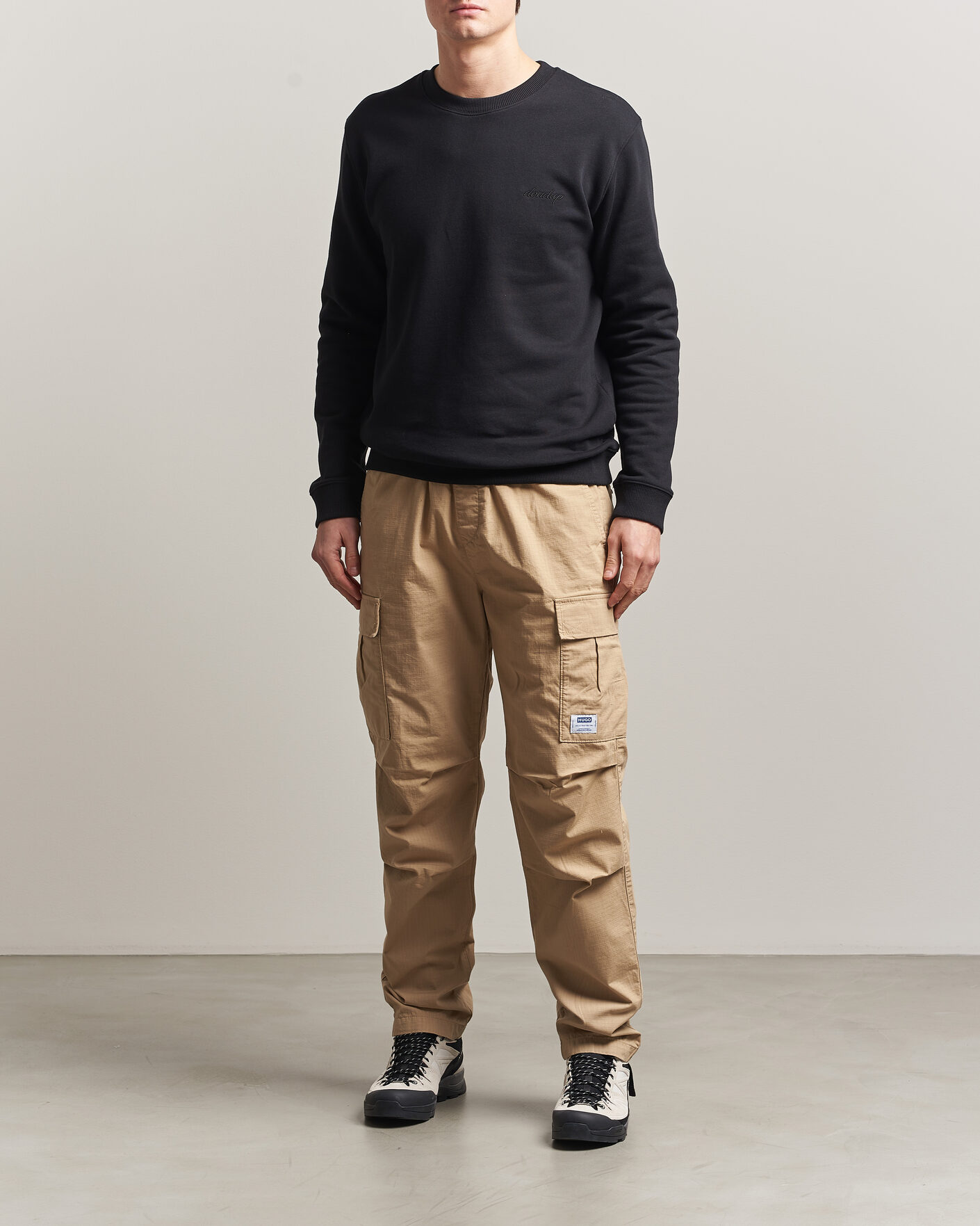Herren | Hosen | HUGO | Gadic Cargo Drawstring Pants Medium Beige