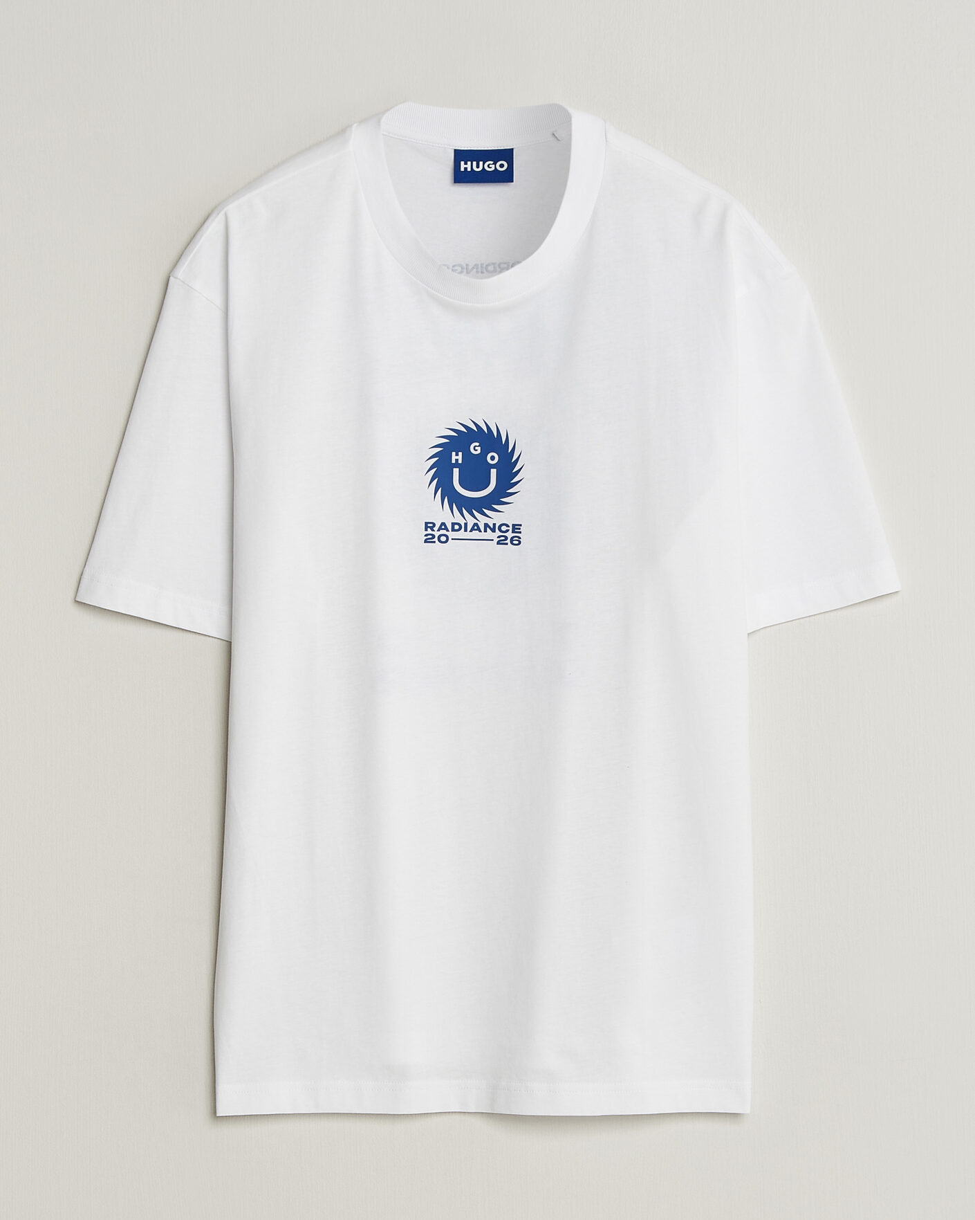 Herren | T-Shirts | HUGO | Nunarix Printed Crew Neck T-Shirt White