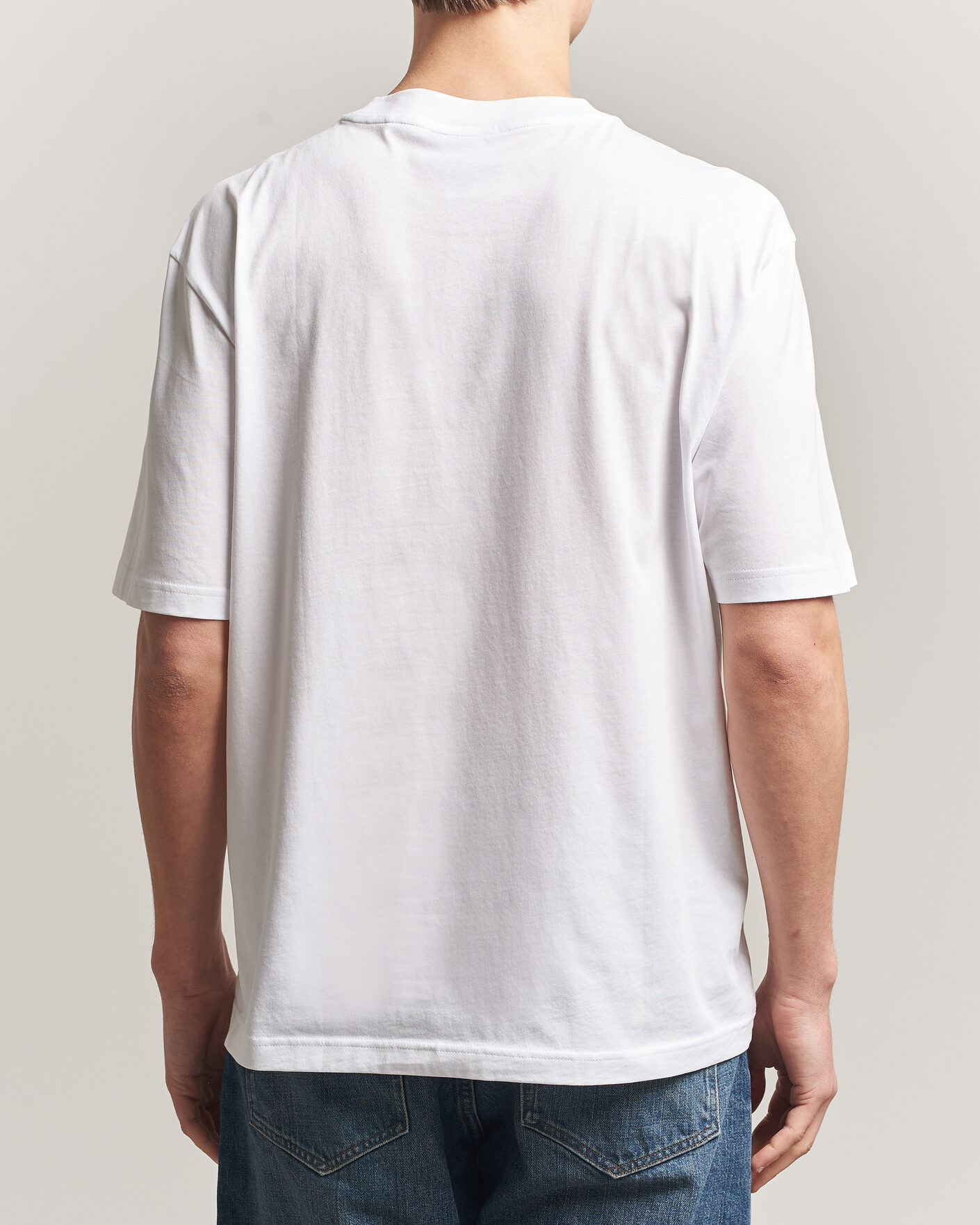 Herren | T-Shirts | HUGO | Norizom Printed Crew Neck T-Shirt White