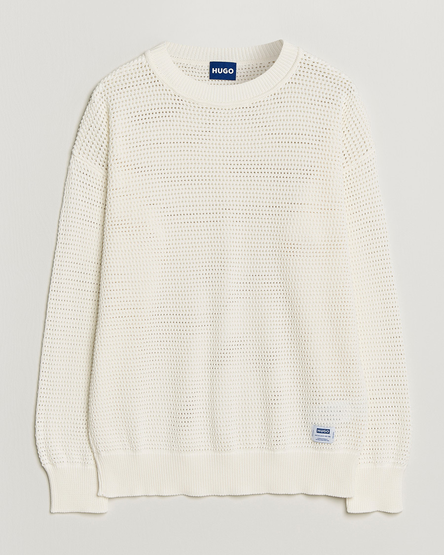 Herren | Pullover | HUGO | Sanjou Knitted Sweater Open White