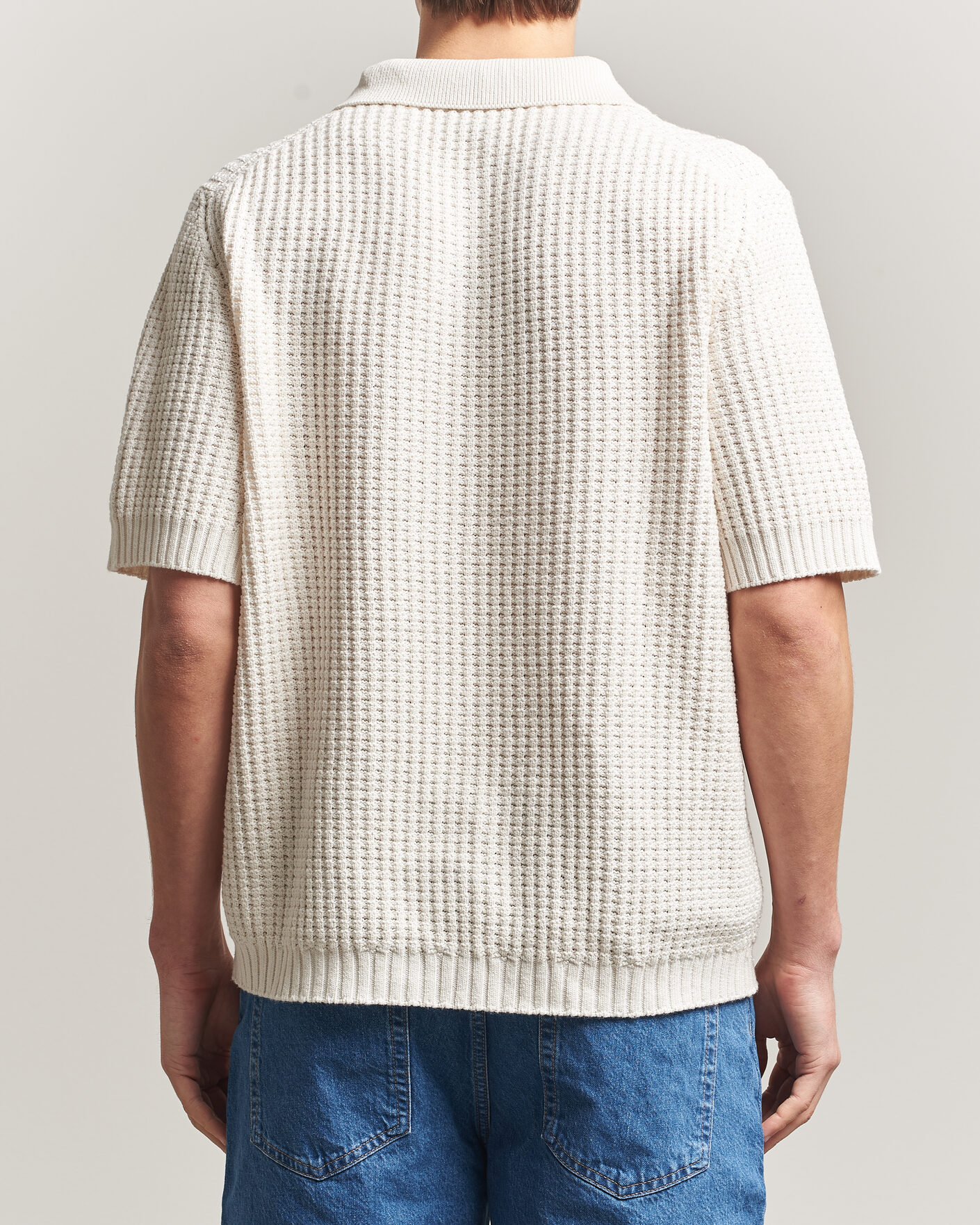 Herren | Poloshirts | HUGO | Spero Knitted Polo Open White