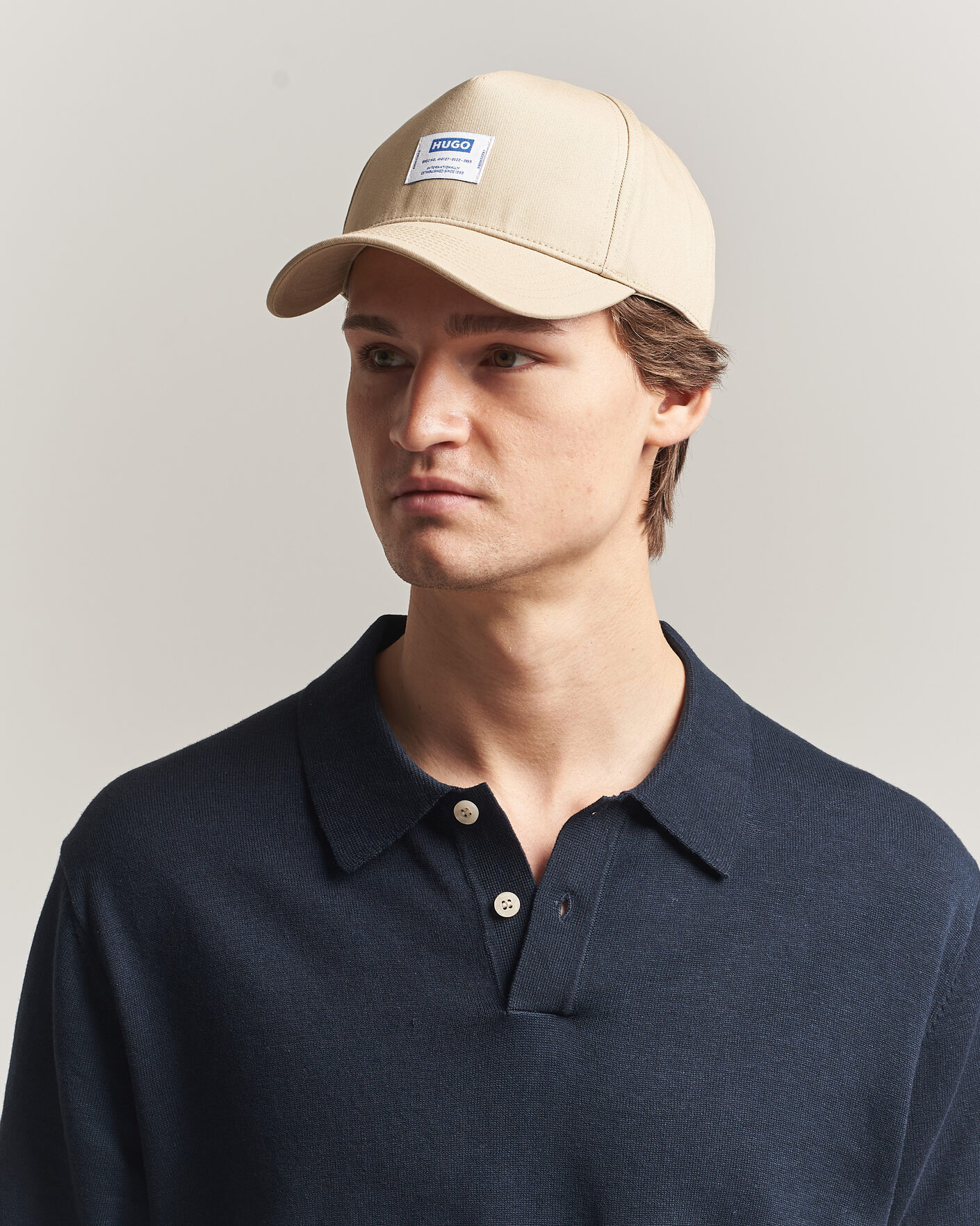 Herren | Hüte & Mützen | HUGO | Merk Logo Cap Medium Beige