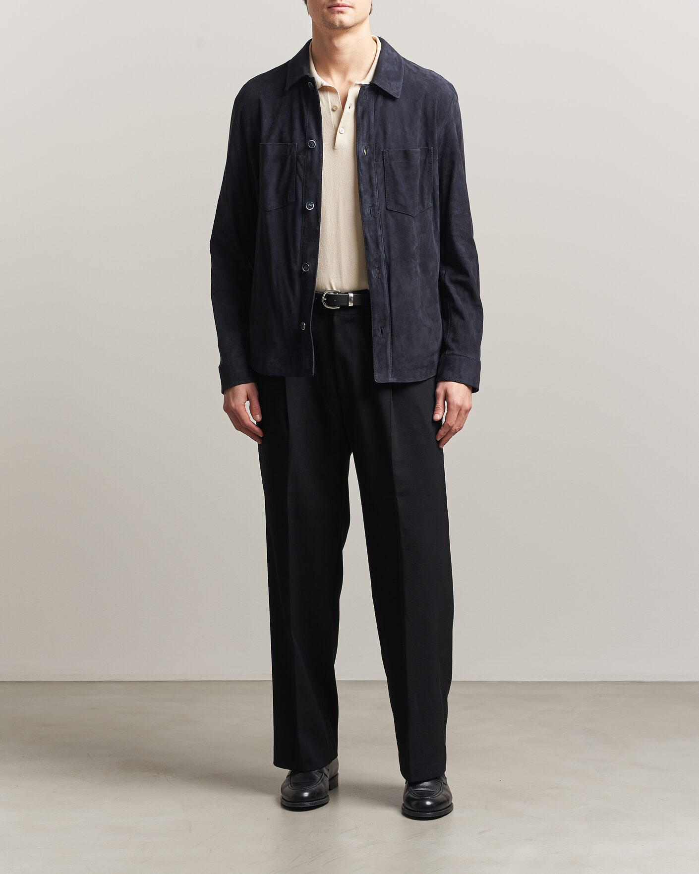 Herren | Jacken | BOSS CAMEL | Mando Suede Jacket Dark Blue