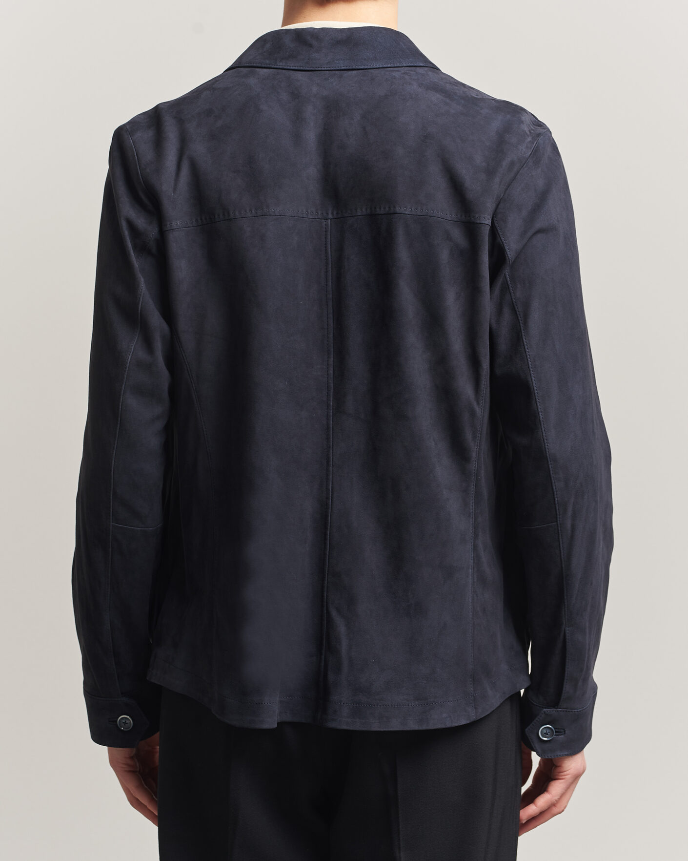 Herren | Jacken | BOSS CAMEL | Mando Suede Jacket Dark Blue