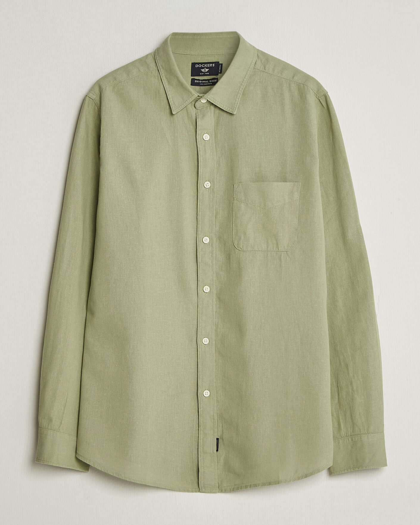Herren | Hemden | Dockers | Slim Linen/Cotton Shirt Tea