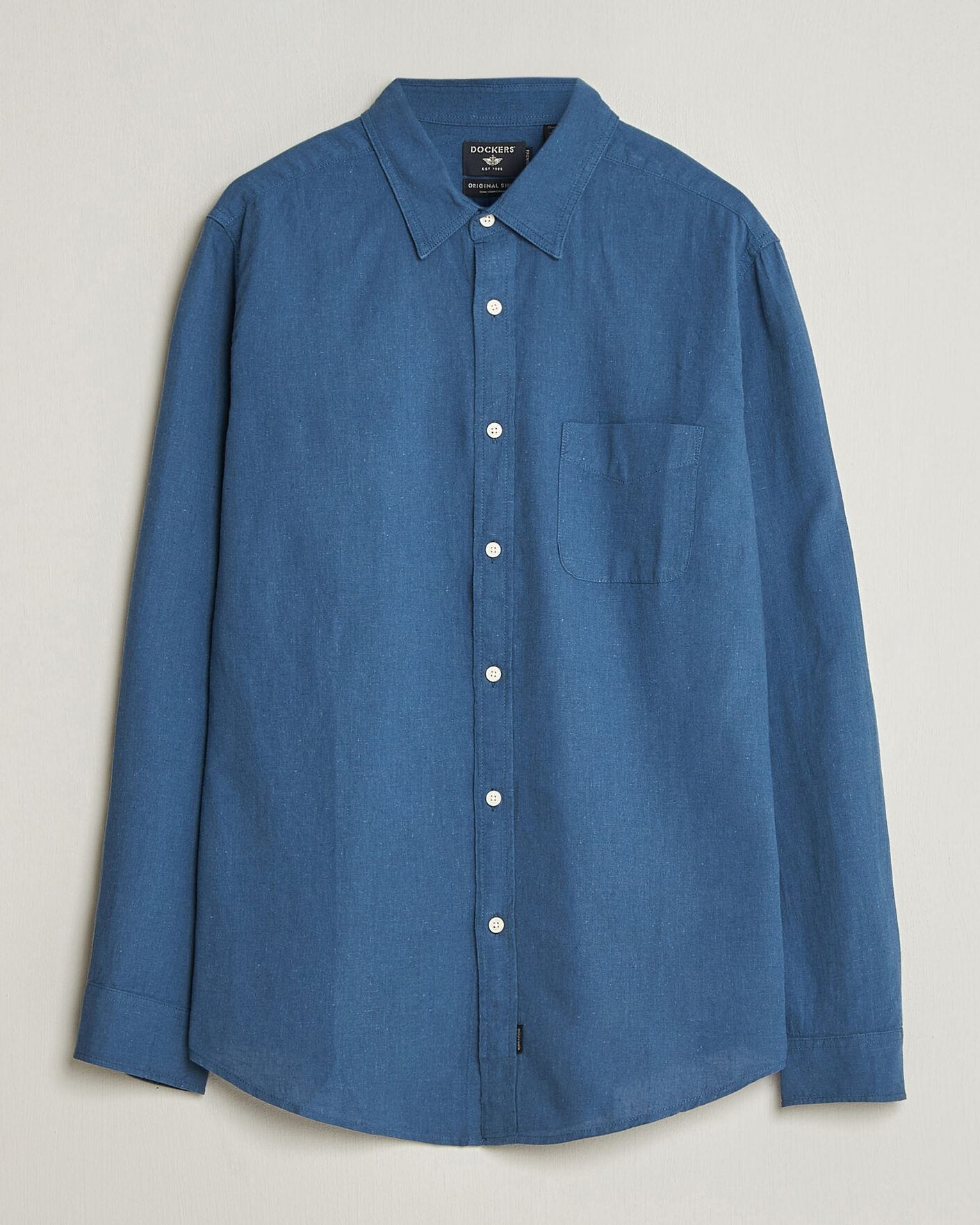 Herren | Hemden | Dockers | Slim Linen/Cotton Shirt Bering Sea