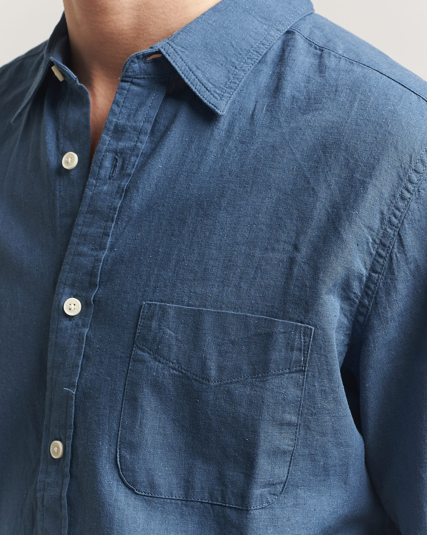 Herren | Hemden | Dockers | Slim Linen/Cotton Shirt Bering Sea