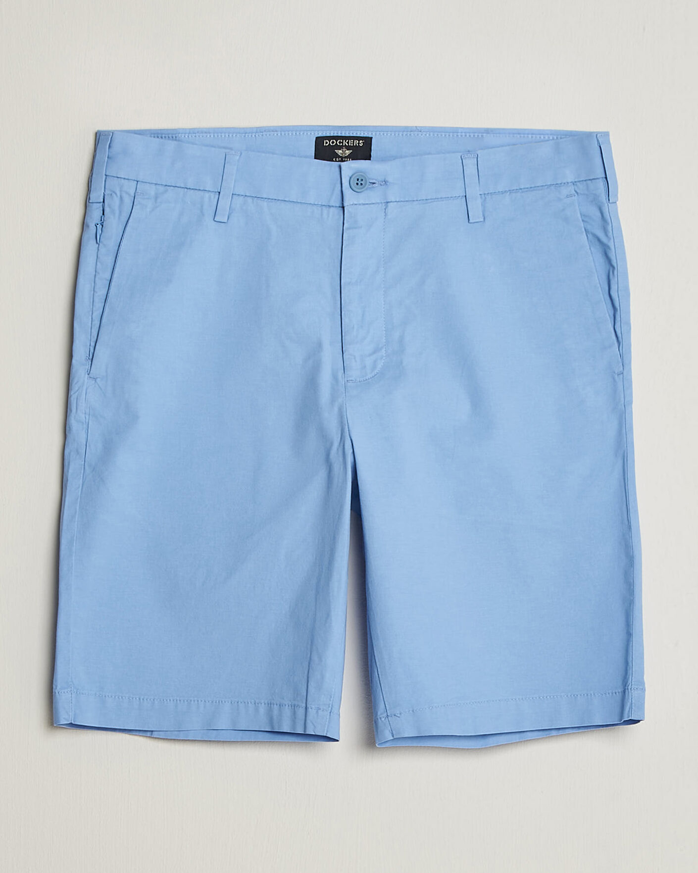 Herren | Shorts | Dockers | Slim Cotton/Linen Shorts Vista Blue