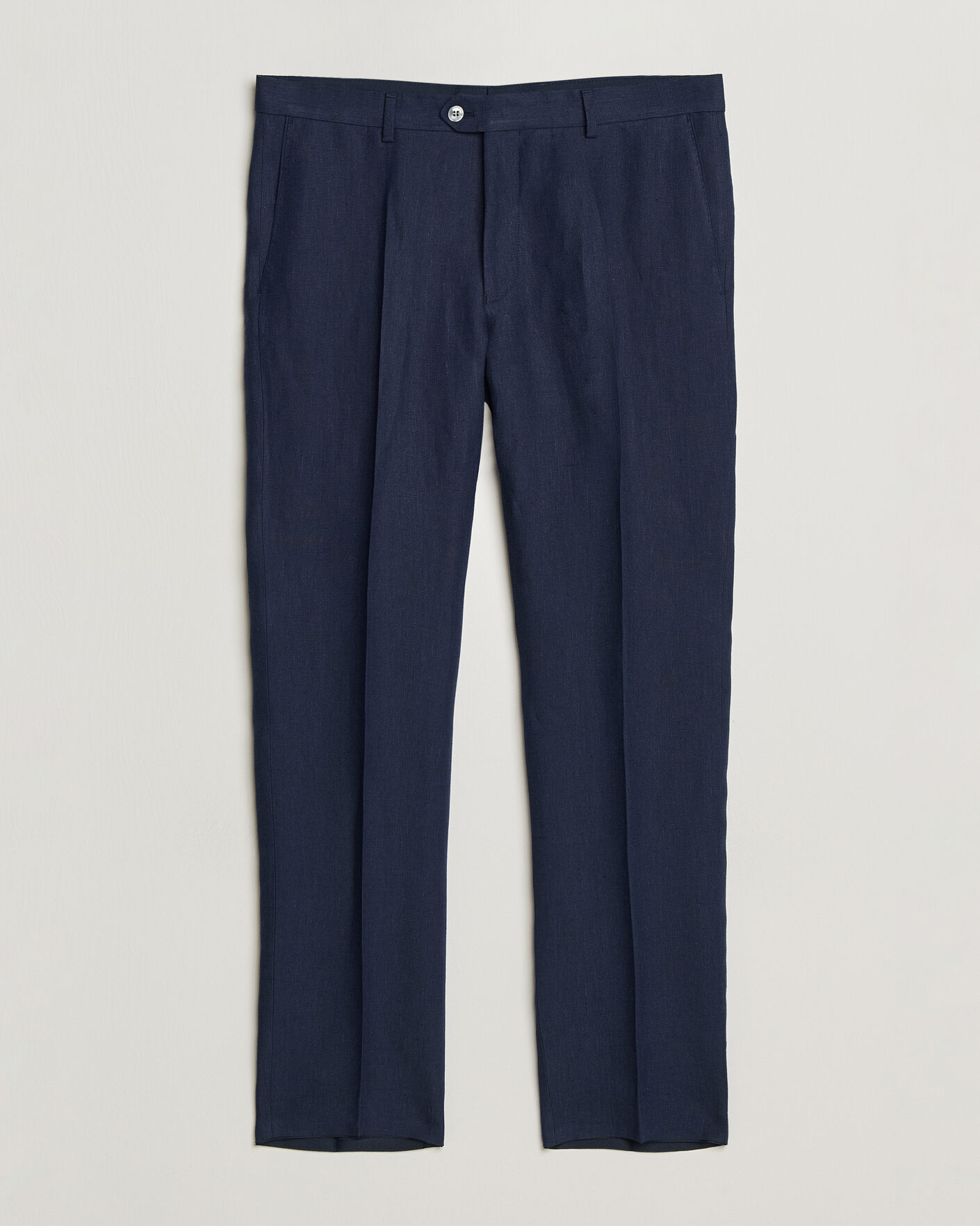 Herren | Hosen | Oscar Jacobson | Dandy Linen Trousers Navy