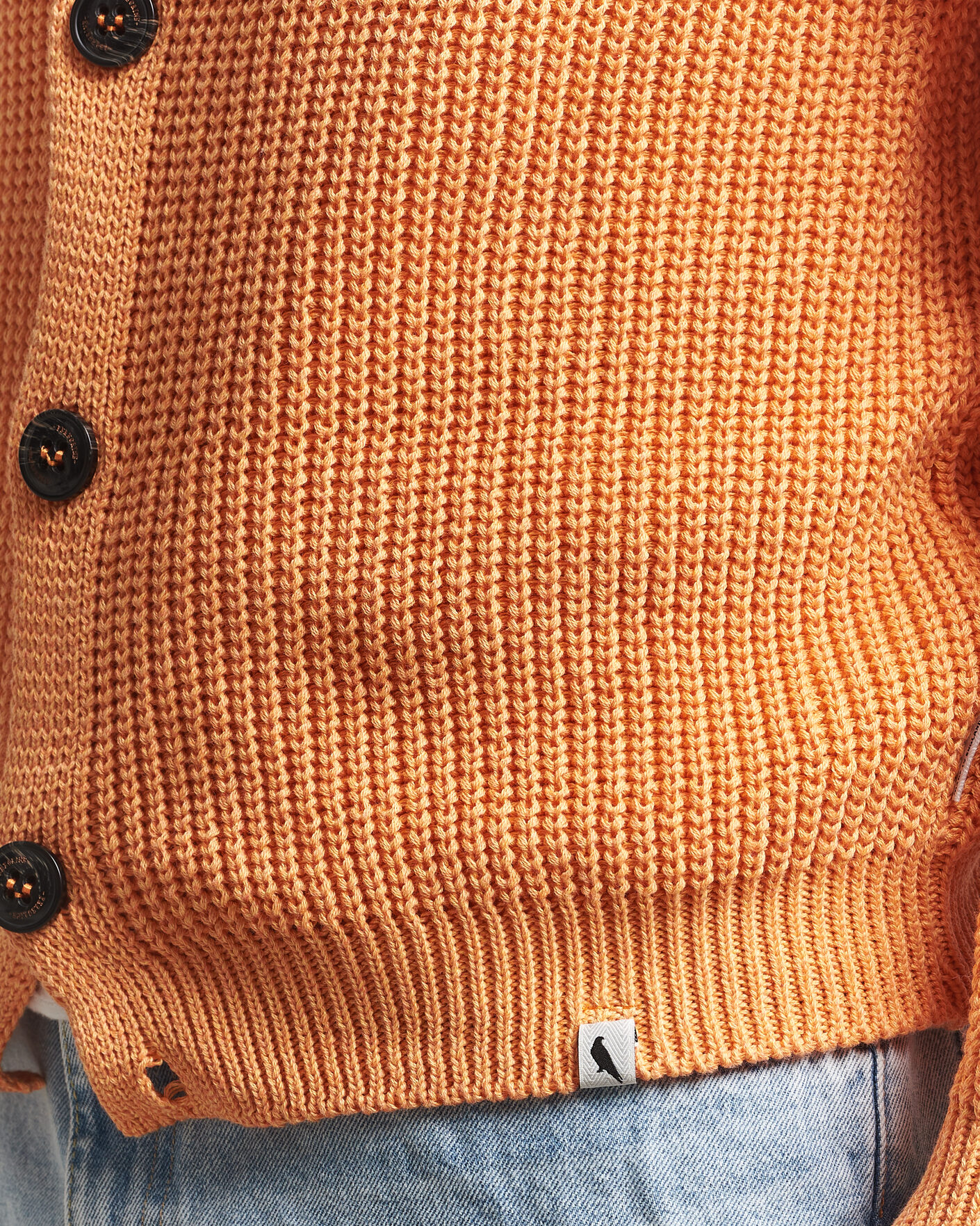 Herren | Pullover | Peregrine | River Cotton Cardigan Apricot