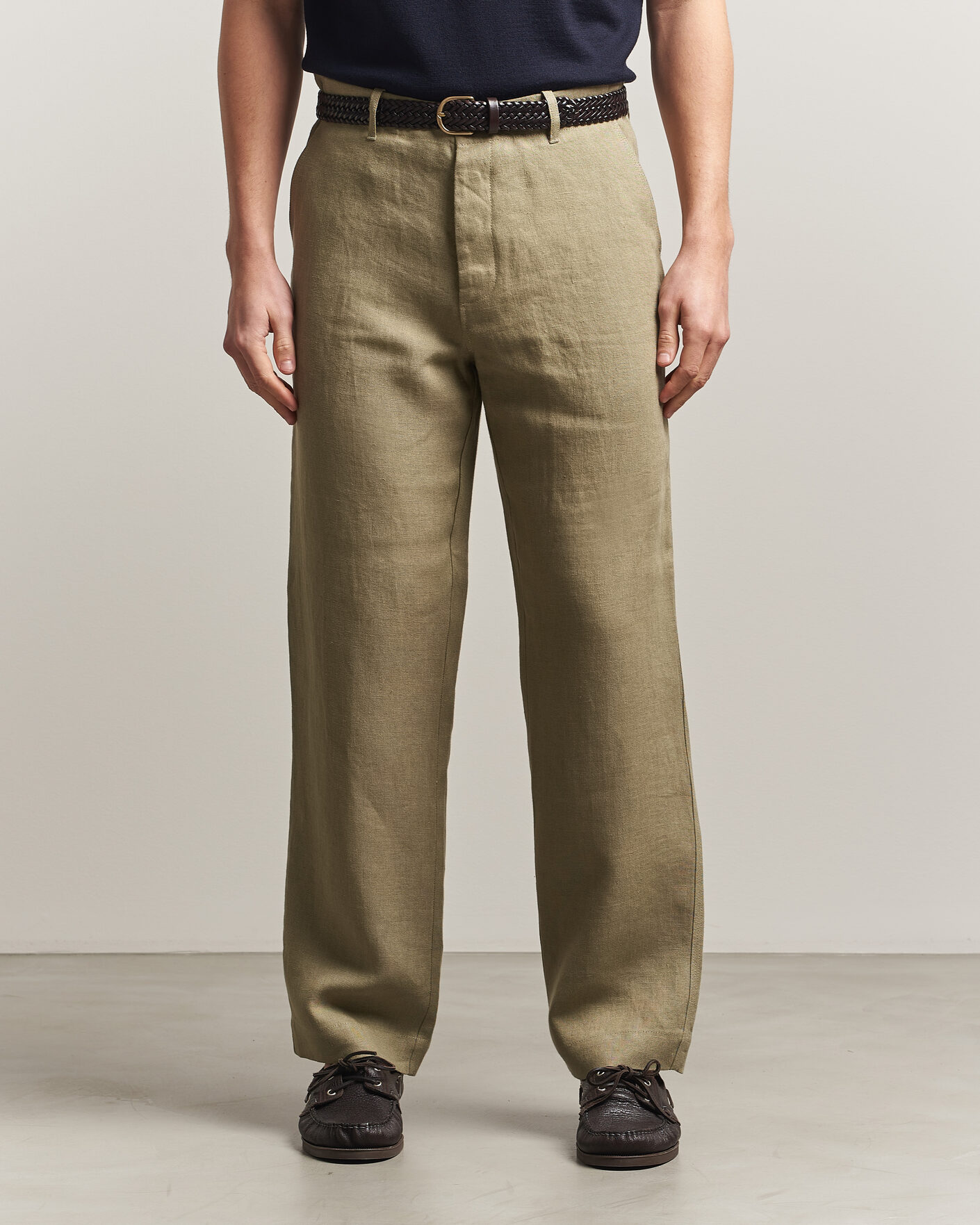 Herren | Hosen | Peregrine | Windsor Linen Trousers Sage