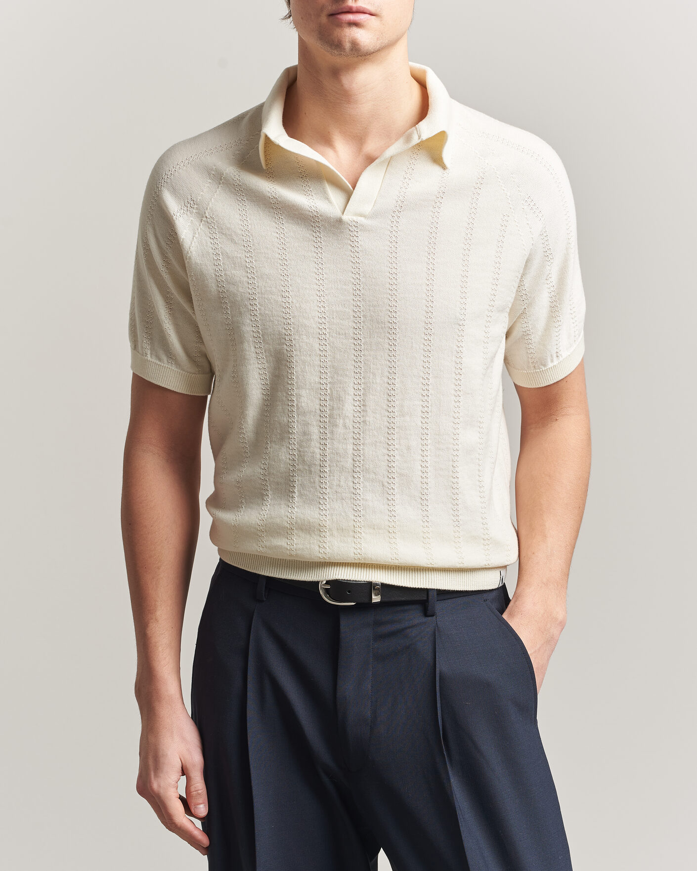 Herren | Poloshirts | Peregrine | Alma Cotton Structure Polo White