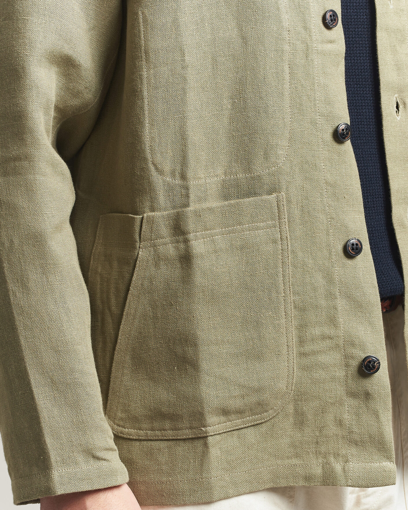Herren | Hemden | Peregrine | Windsor Linen Shacket Khaki