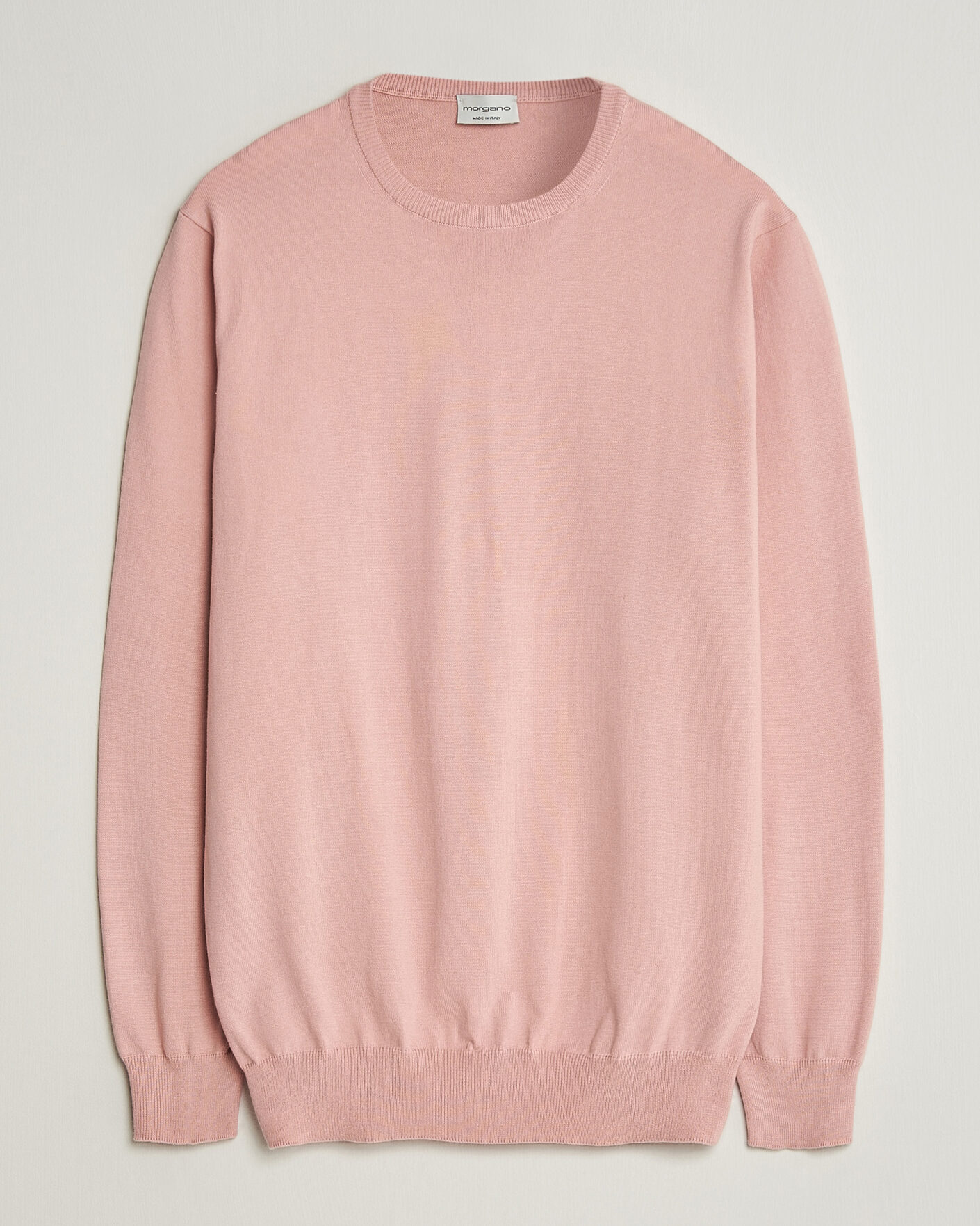 Herren | Pullover | Morgano | Supersoft Egyptian Cotton Crew Neck Soft Pink