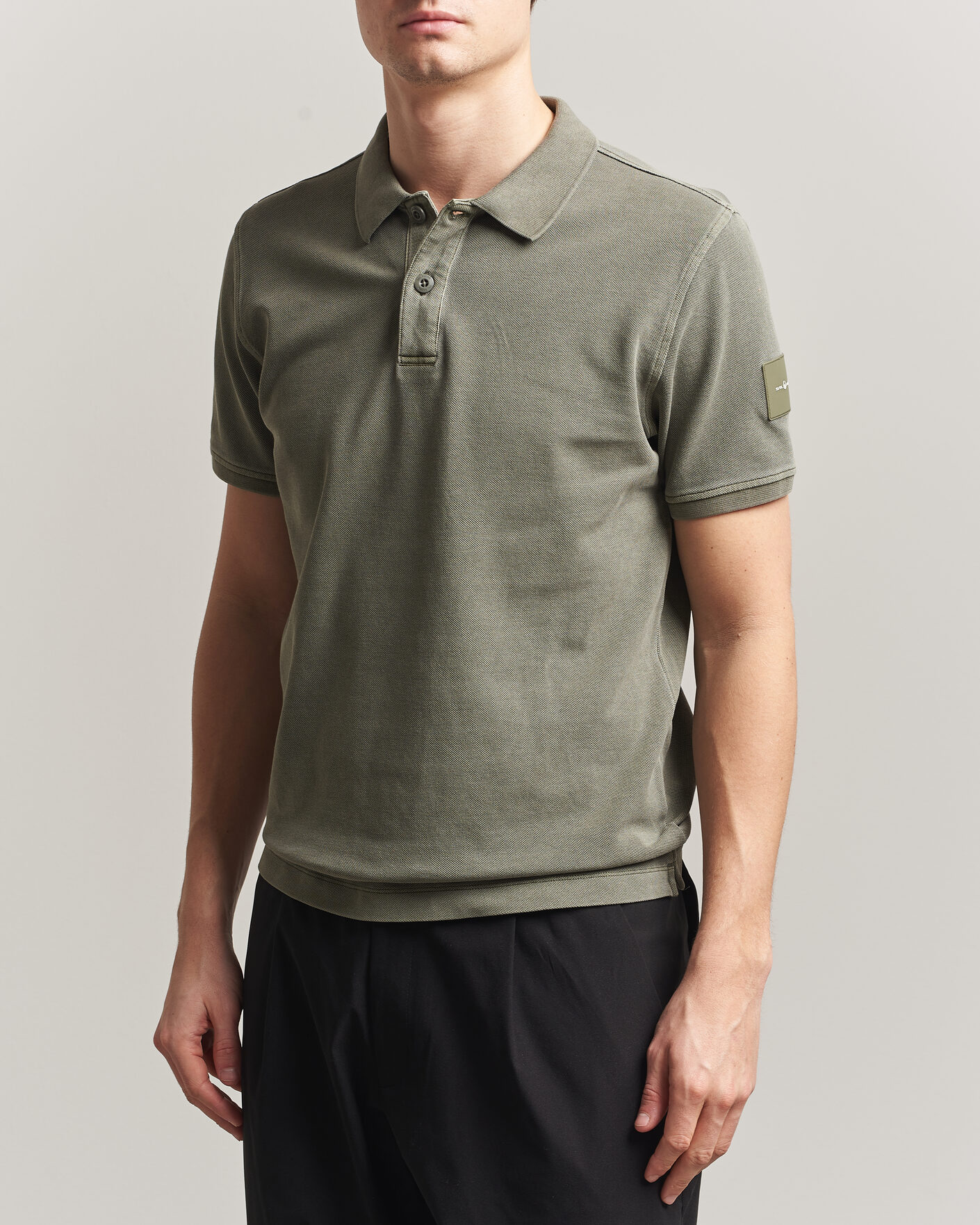 Herren | Poloshirts | Sail Racing | Wind Pigment Dyed Polo Mud Green