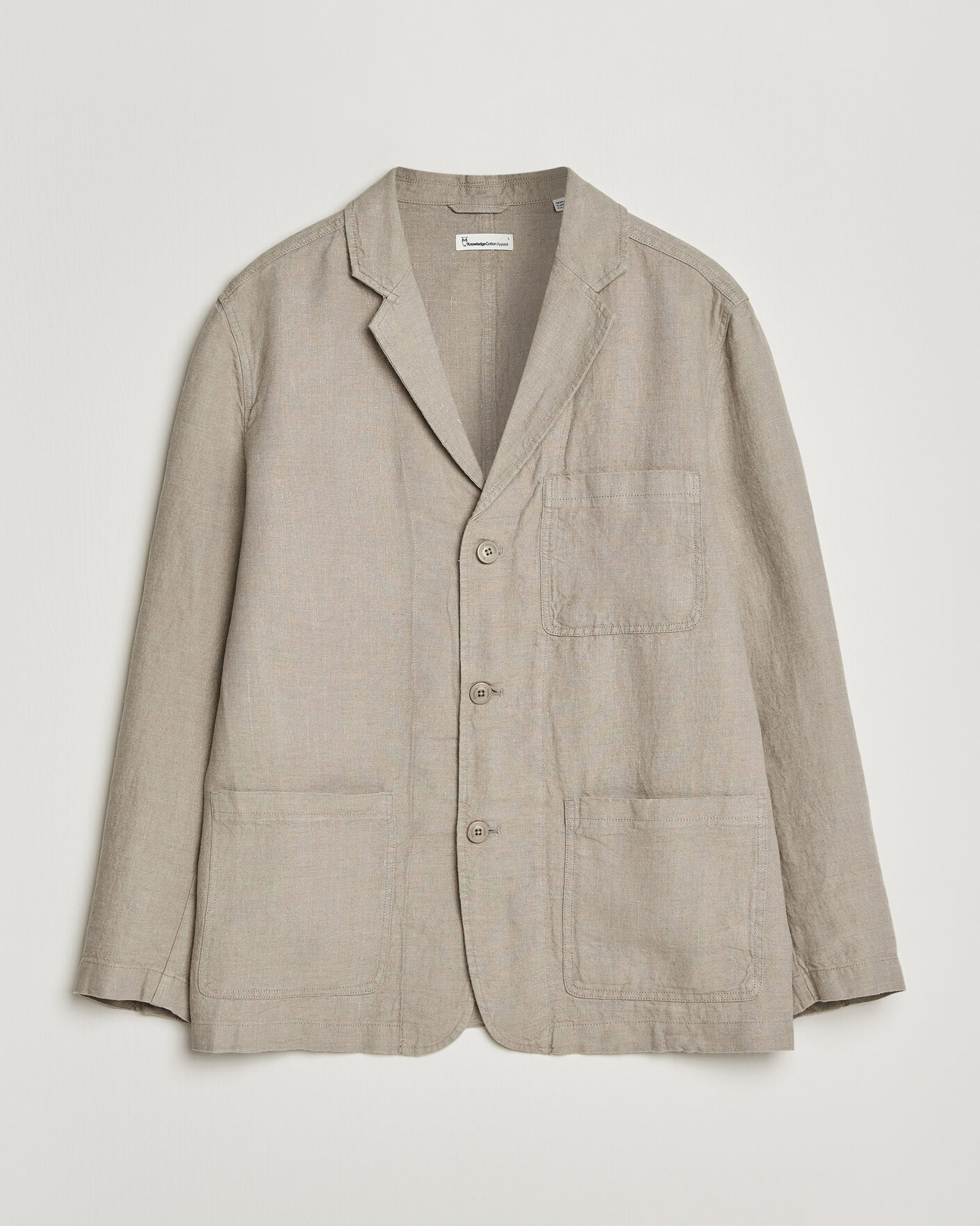 Herren | Sakkos | KnowledgeCotton Apparel | Linen Blazer Twill