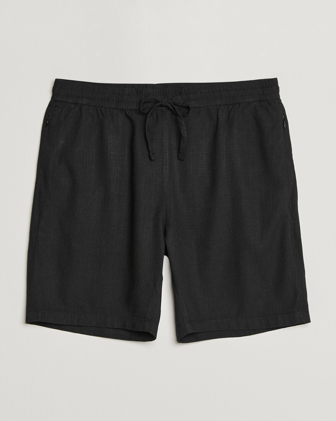 Herren |  | KnowledgeCotton Apparel | Loose Linen/Viscose Shorts Black