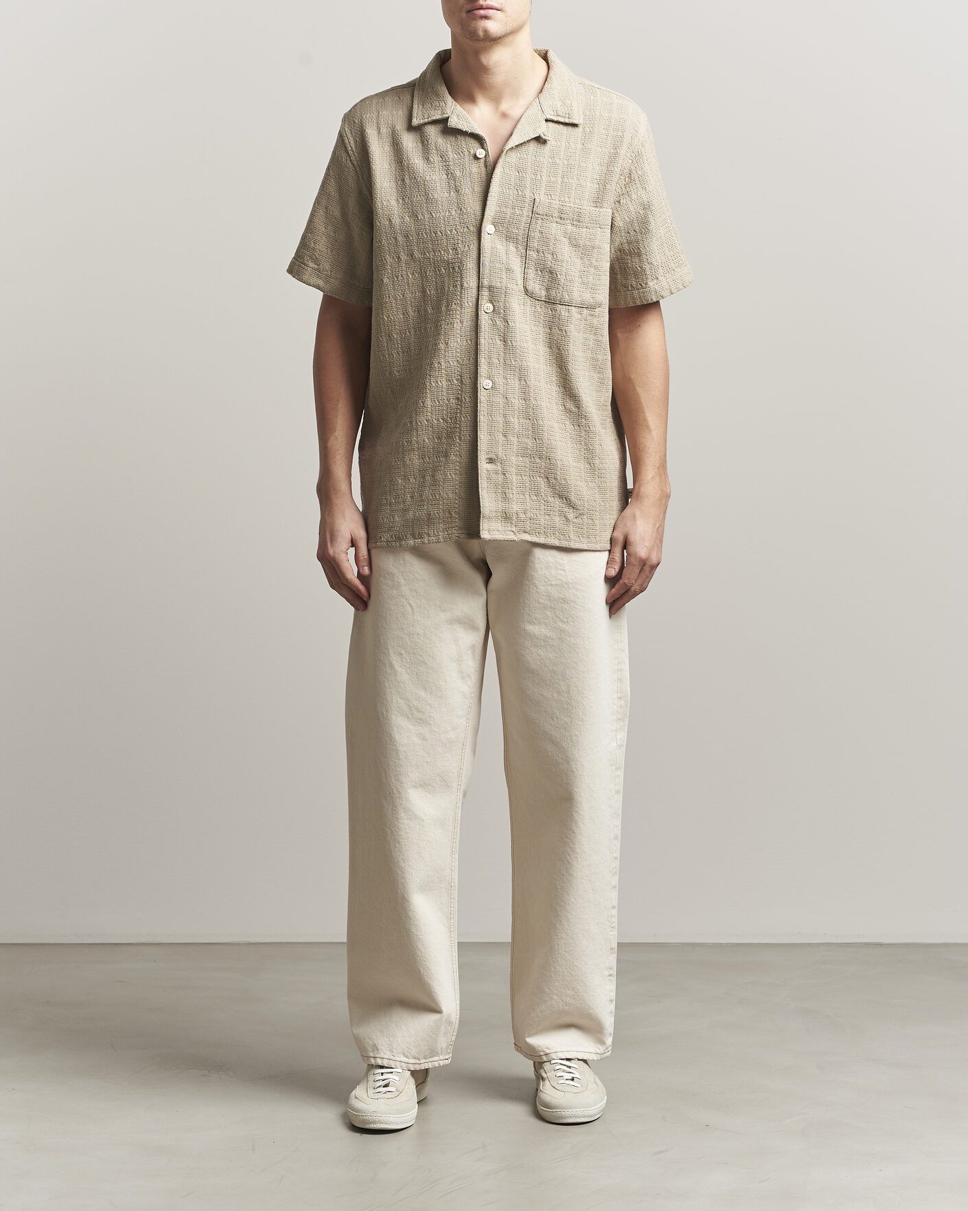 Herren | Hemden | KnowledgeCotton Apparel | Structured Cotton Dobby Shirt Twill