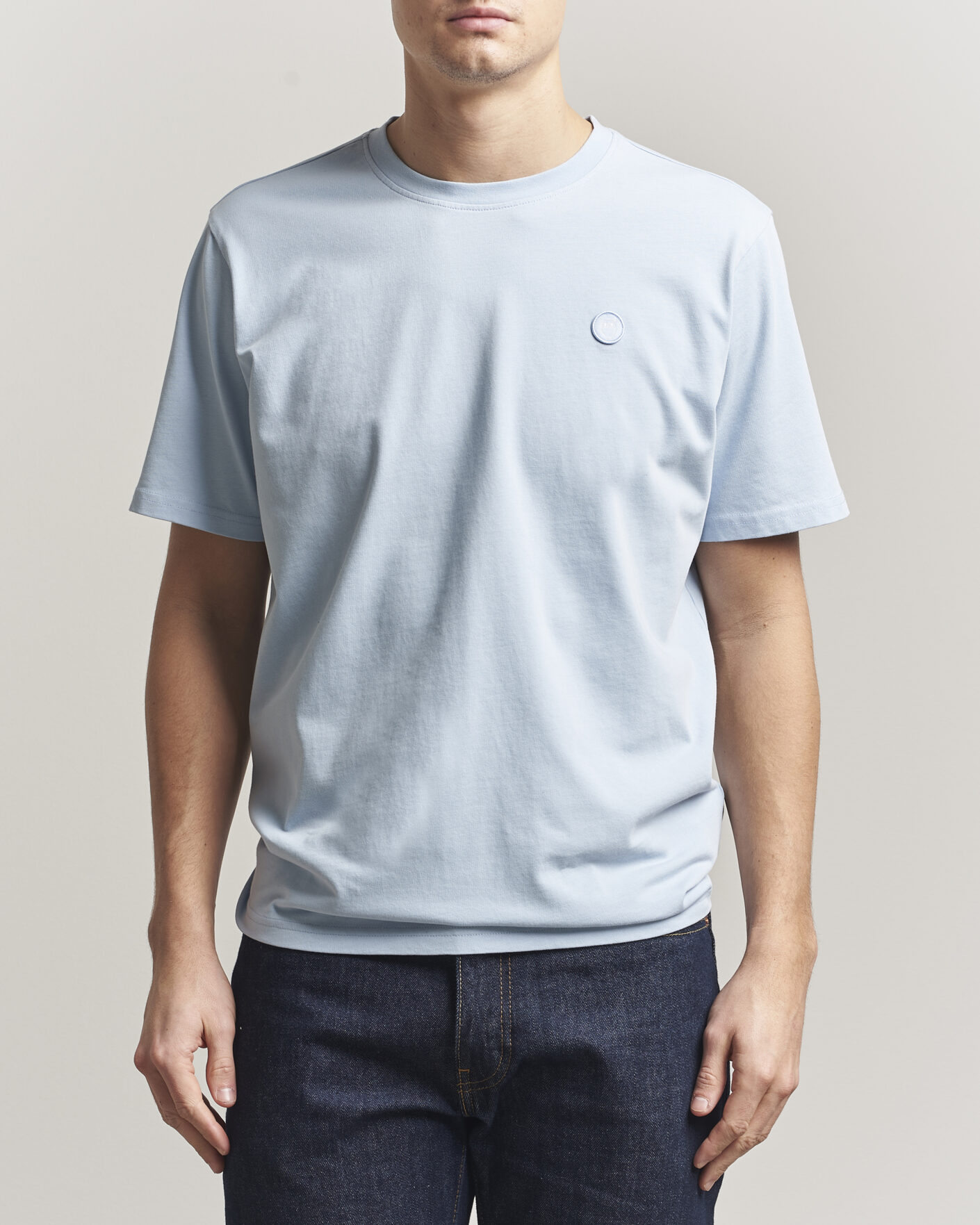 Herren | T-Shirts | KnowledgeCotton Apparel | Badge T-Shirt Skyway