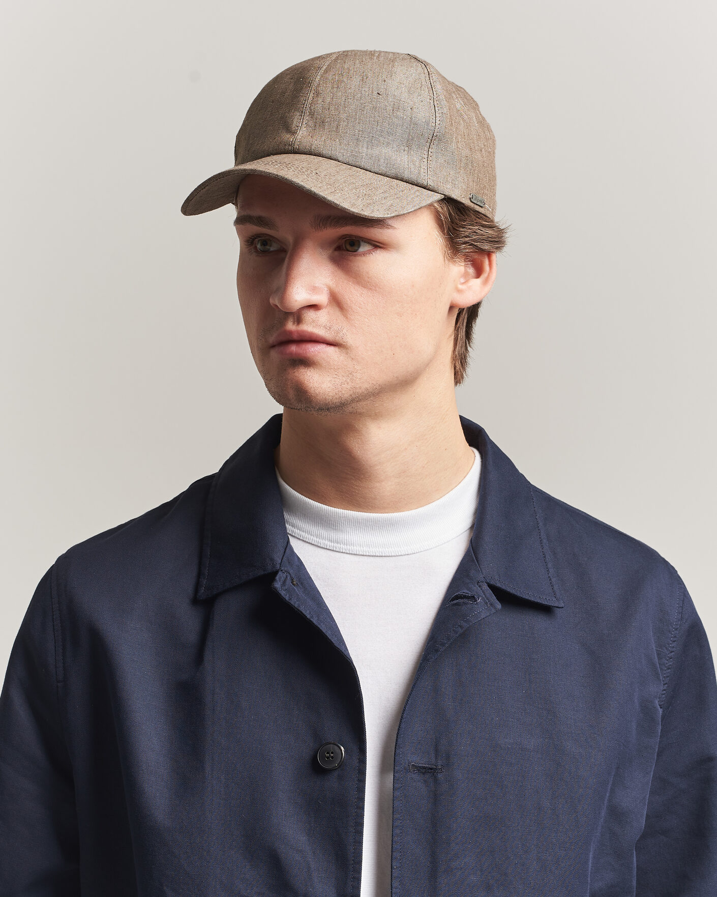 Herren | Hüte & Mützen | Wigéns | Baseball Linen Cap Light Brown
